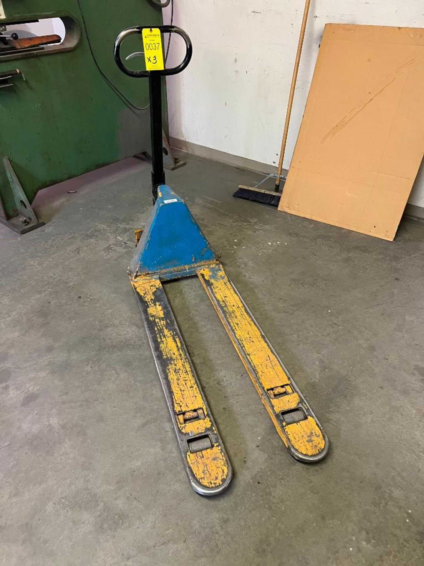 ASSORTED PALLET JACKS: WIDE, NARROW, LONG, SHORT, 4,500-5,500 LB. CAPACITY