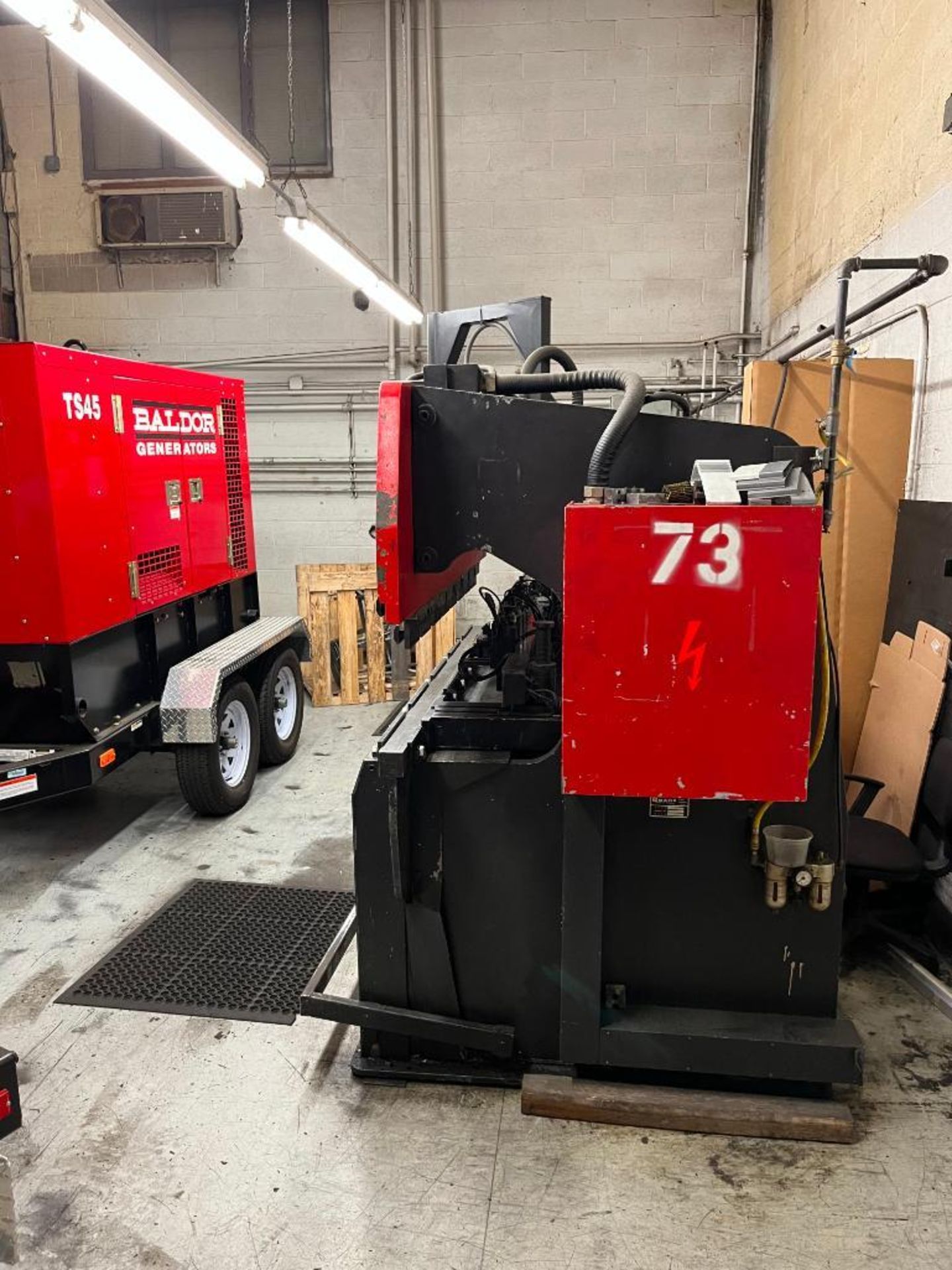 AMADA 50-TON PRESS BRAKE, MODEL RG-50, 77" BED, NV9-EX AUTO BACKGAUGE - Image 2 of 3