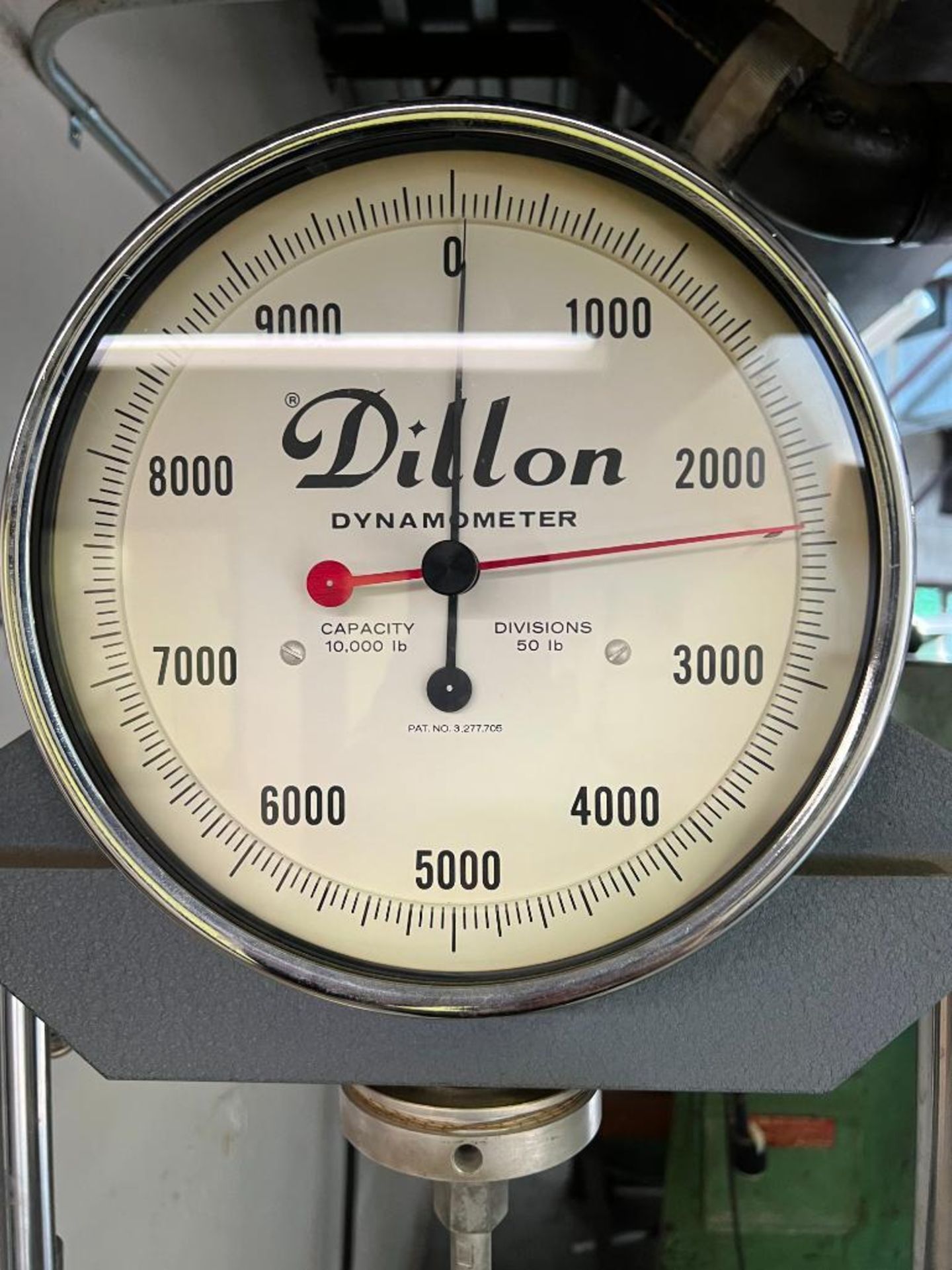 DILLON DYNAMOMETER BENCH TOP ON STAND, MODEL LW, S/N D1846789, 10,000 LB. CAPACITY, 50 LB. INCREMENT - Image 4 of 5