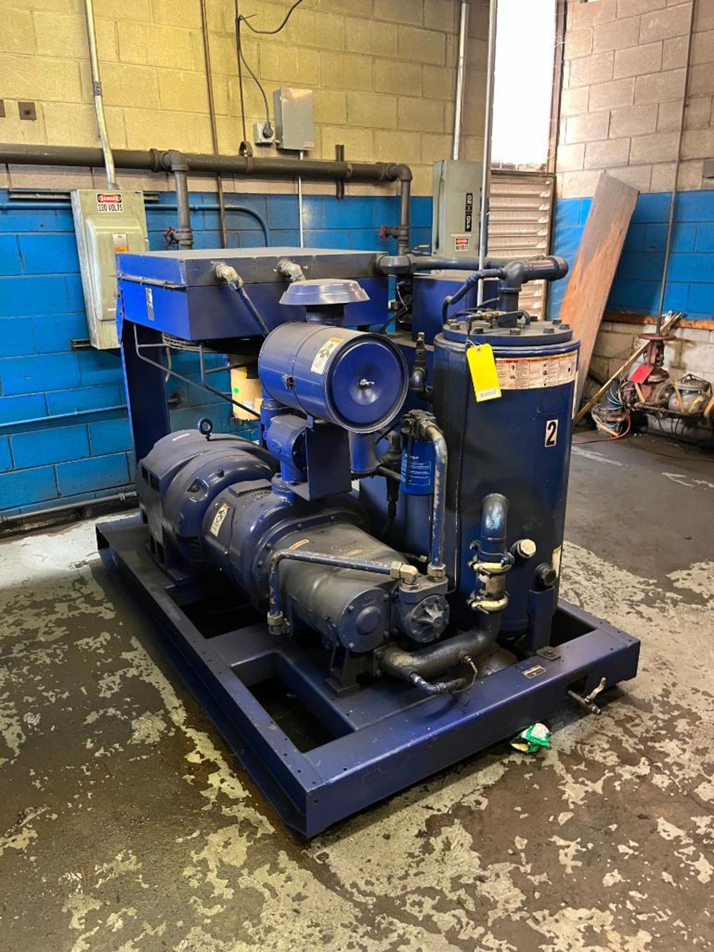 QUINCY AIR COMPRESSOR, MODEL 0SI370ANA330, S/N 97246H, 100-HP, 3-PH, 20,831 HRS.