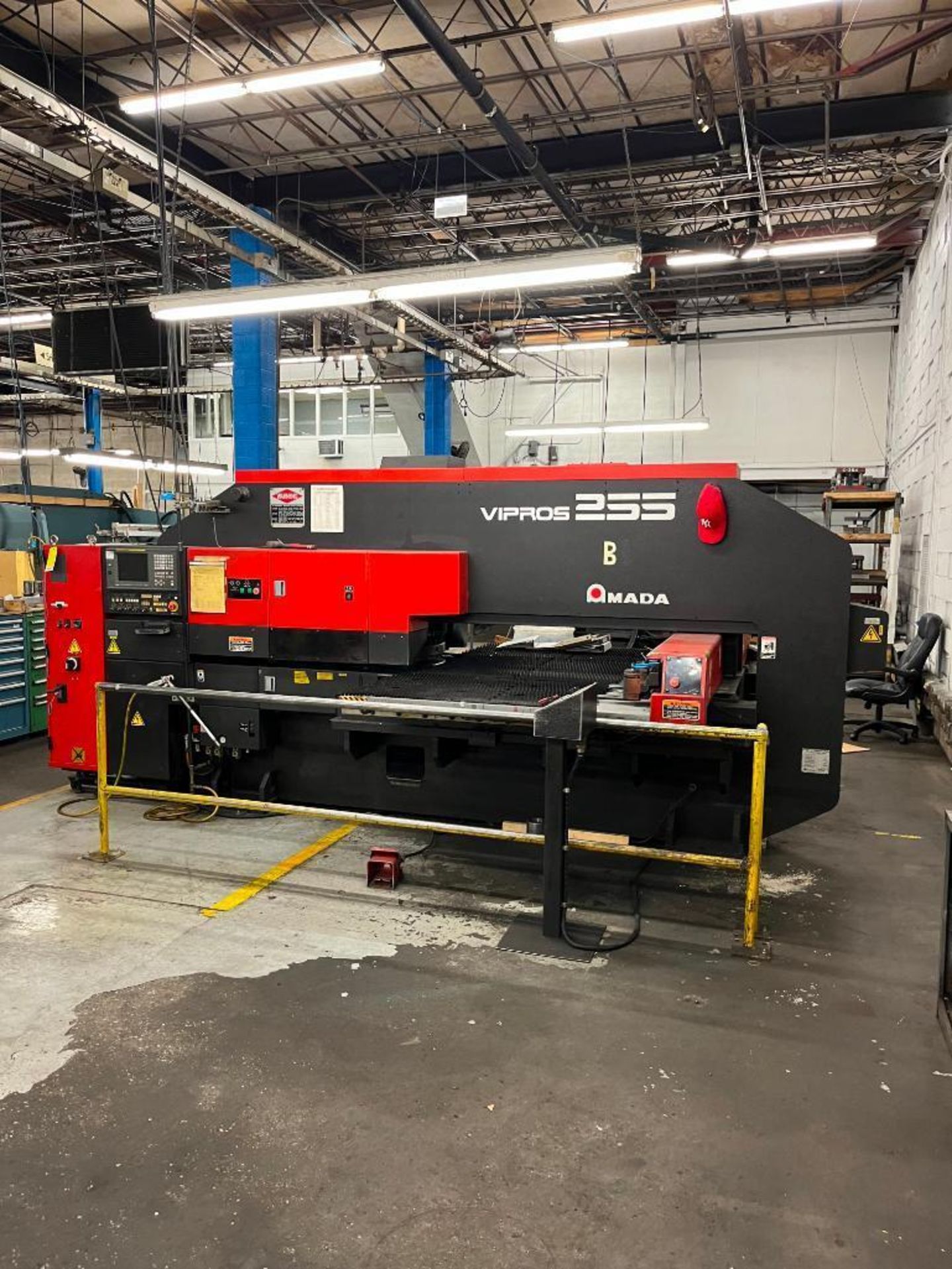 2002 AMADA VIPROS 255 CNC TURRET PUNCH, 20-TON CAPACITY, 31-TURRET STATIONS, S/N AVP55361, FANUC SER - Image 8 of 9