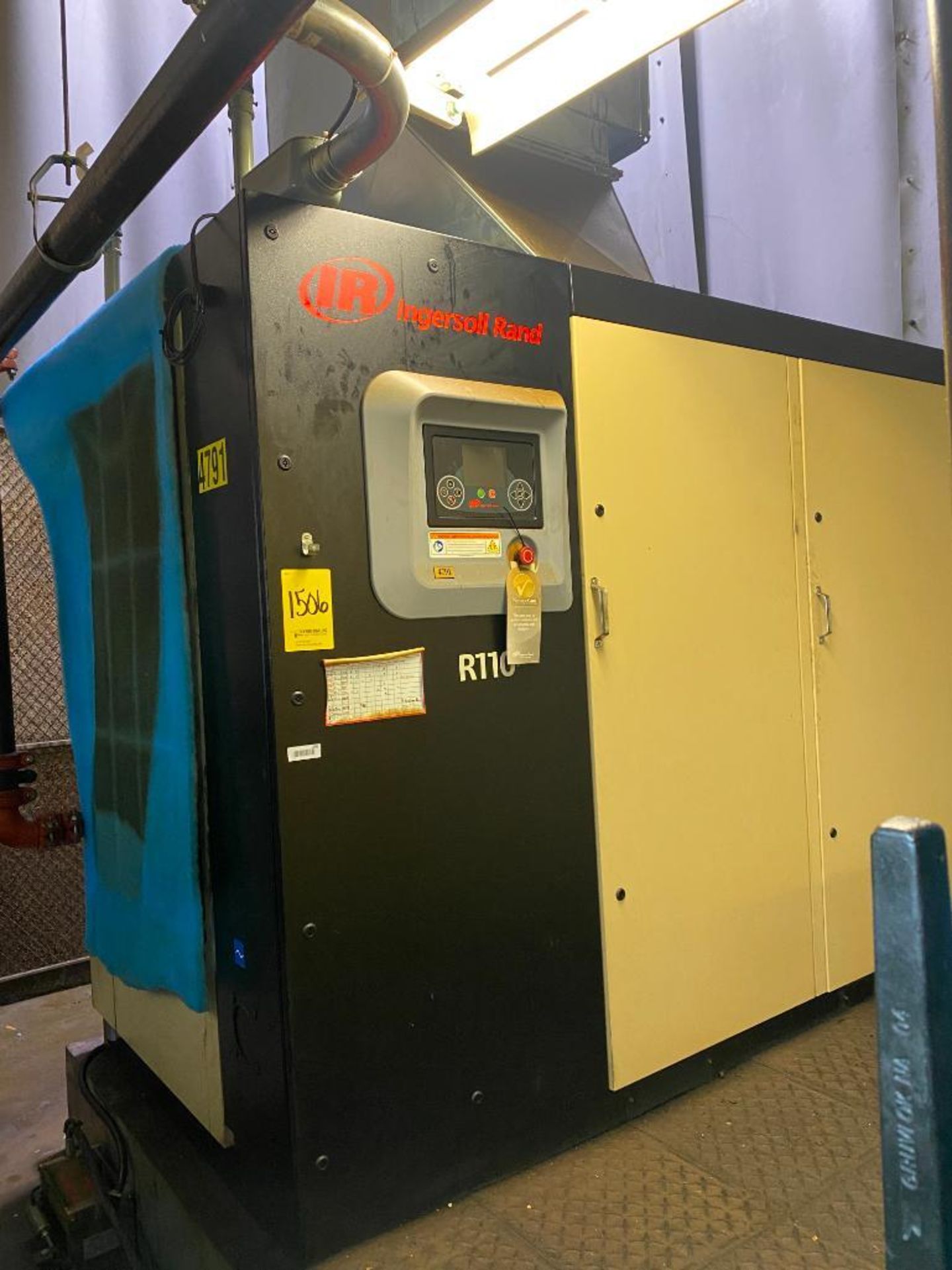 2016 Ingersoll Rand Rotary Screw Air Compressor, Model R1101-A110, 150-Hp, 460/60/3, 110 Psig Max.,