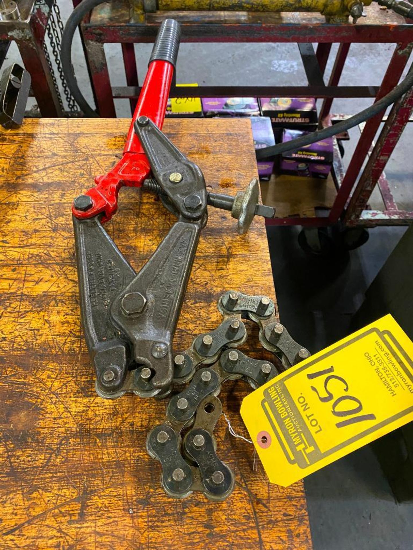 Wheeler Mfg. chain vise