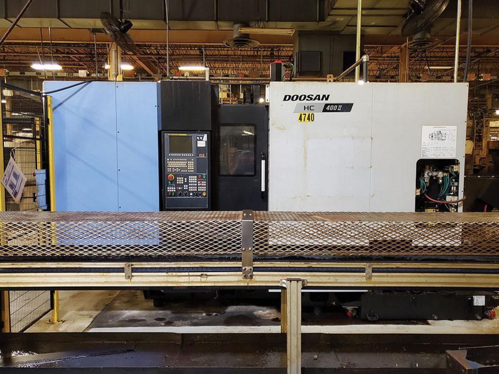 2015 Doosan HC400II CNC horizontal machining center, 2-pallet changer, 60-position ATC, Doosan-Fanuc