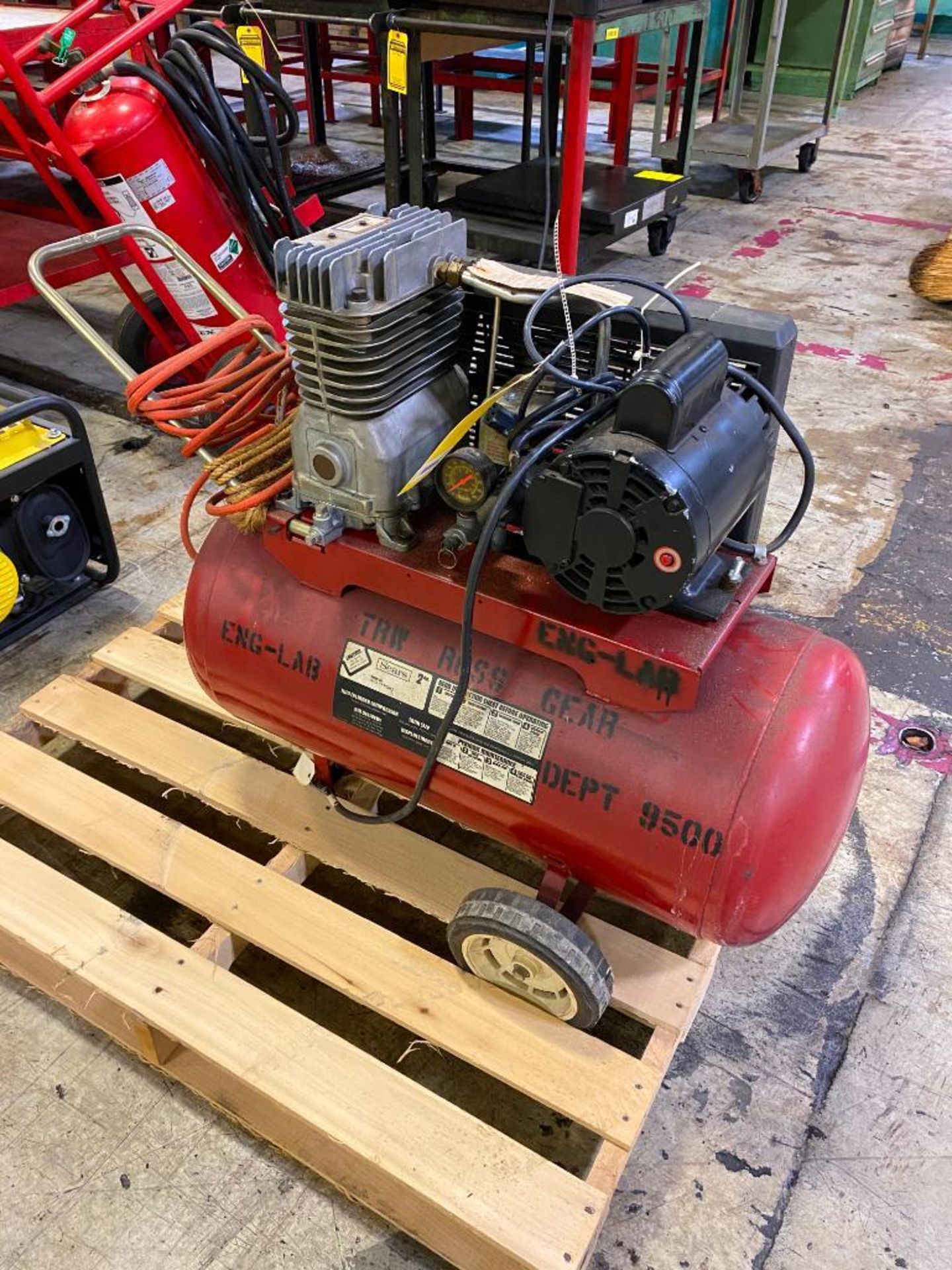 Sears 20-Gallon Air Compressor, 100 Psi Max., Leeson 2-Hp Motor