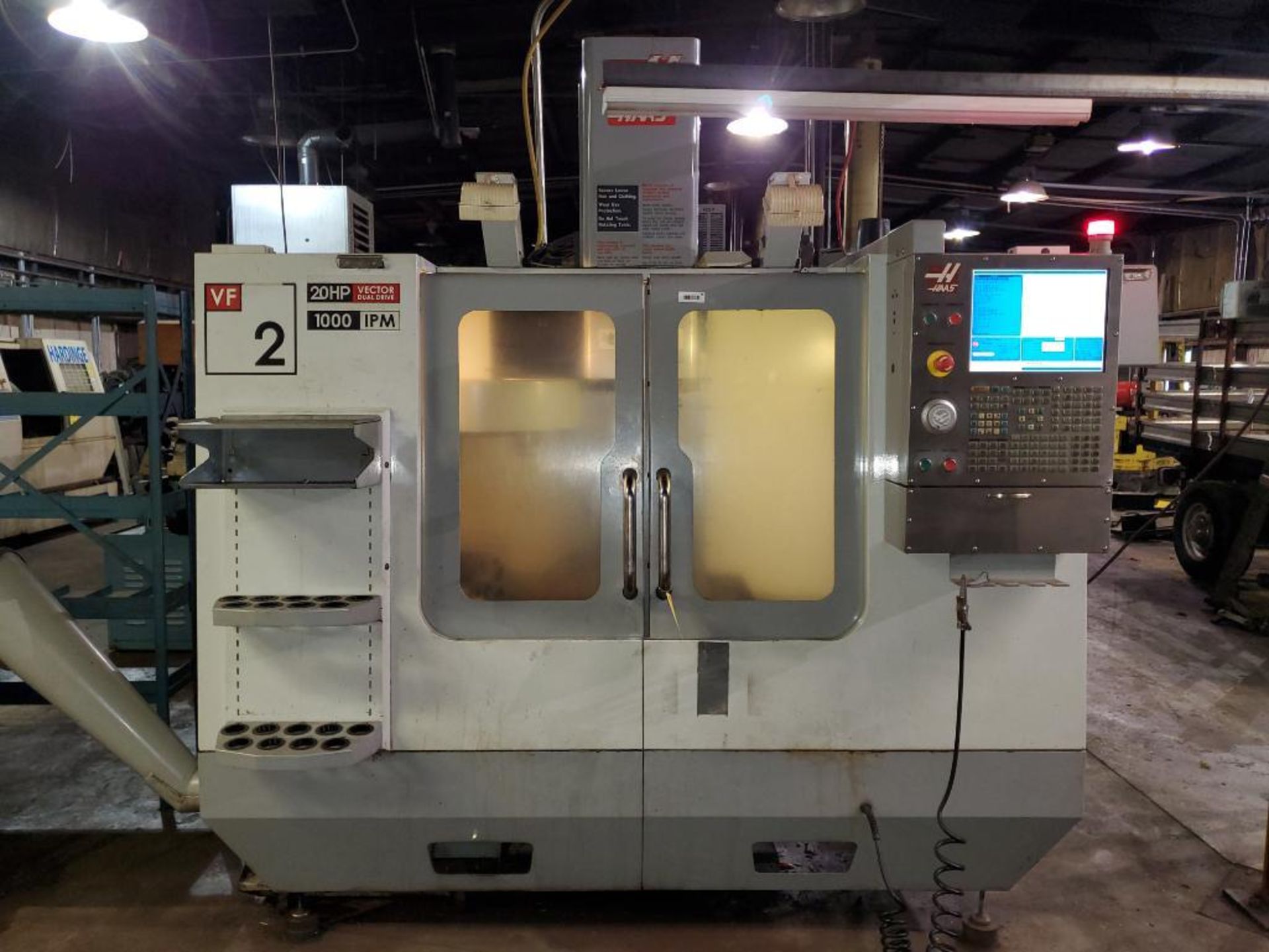 2008 HAAS VF-2D VERTICAL CNC MACHINING CENTER, S/N 1070960, 208/230V, 40 TAPER SPINDLE, 36" X 14" TA - Image 2 of 21