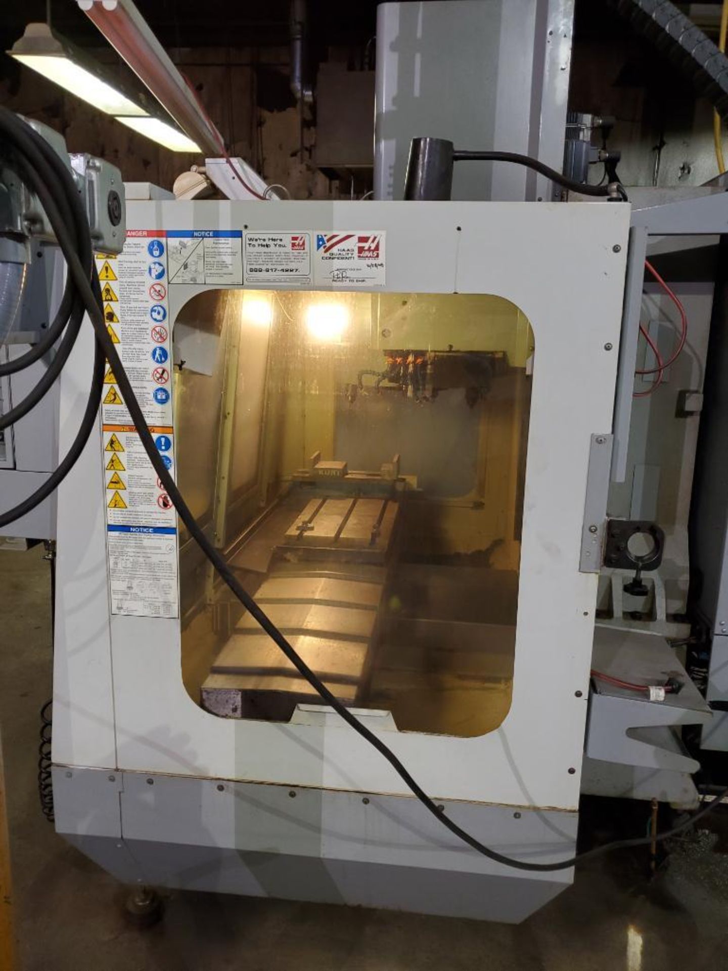 2008 HAAS VF-2D VERTICAL CNC MACHINING CENTER, S/N 1070960, 208/230V, 40 TAPER SPINDLE, 36" X 14" TA - Image 11 of 21