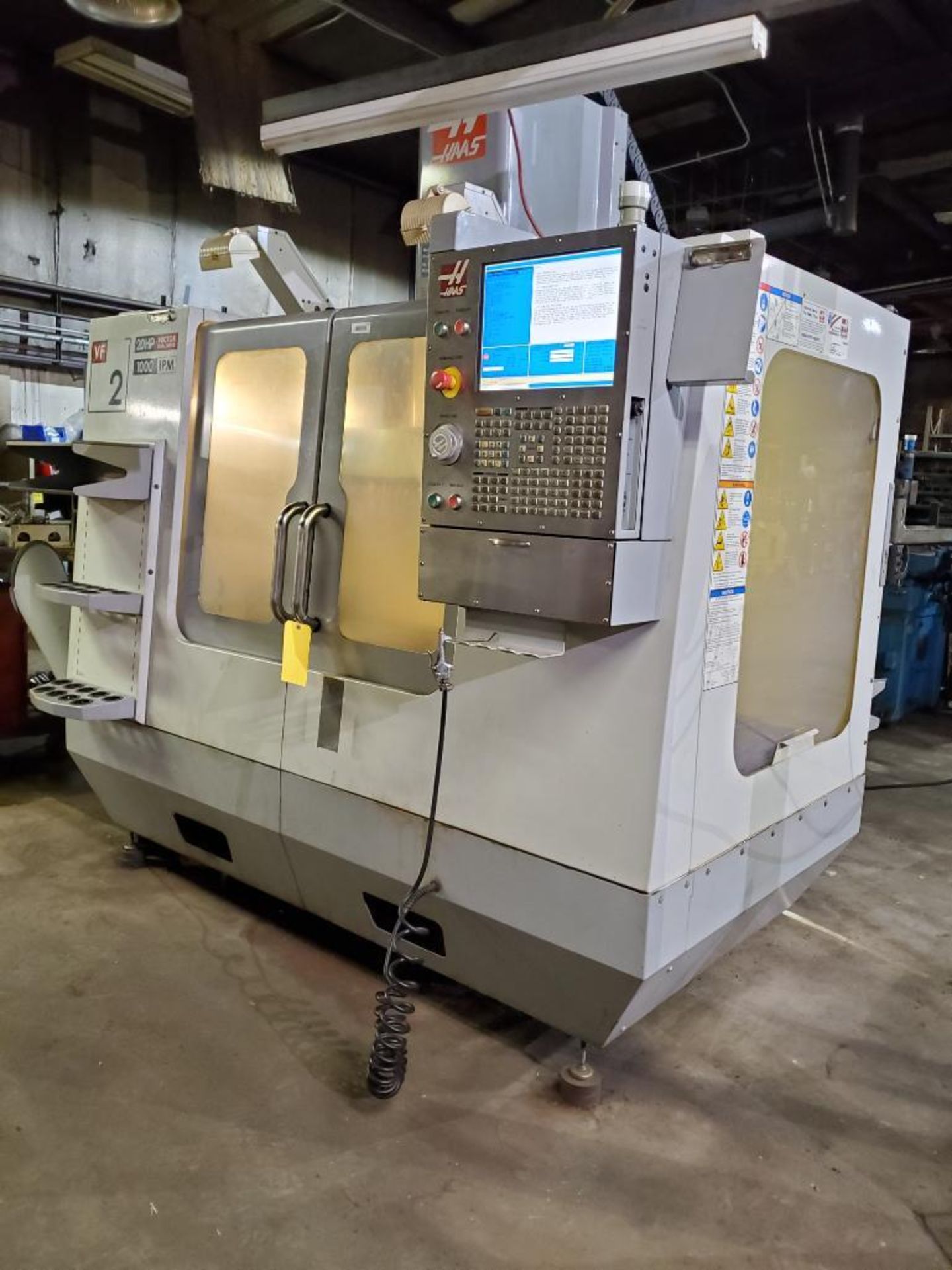 2008 HAAS VF-2D VERTICAL CNC MACHINING CENTER, S/N 1070960, 208/230V, 40 TAPER SPINDLE, 36" X 14" TA - Image 3 of 21