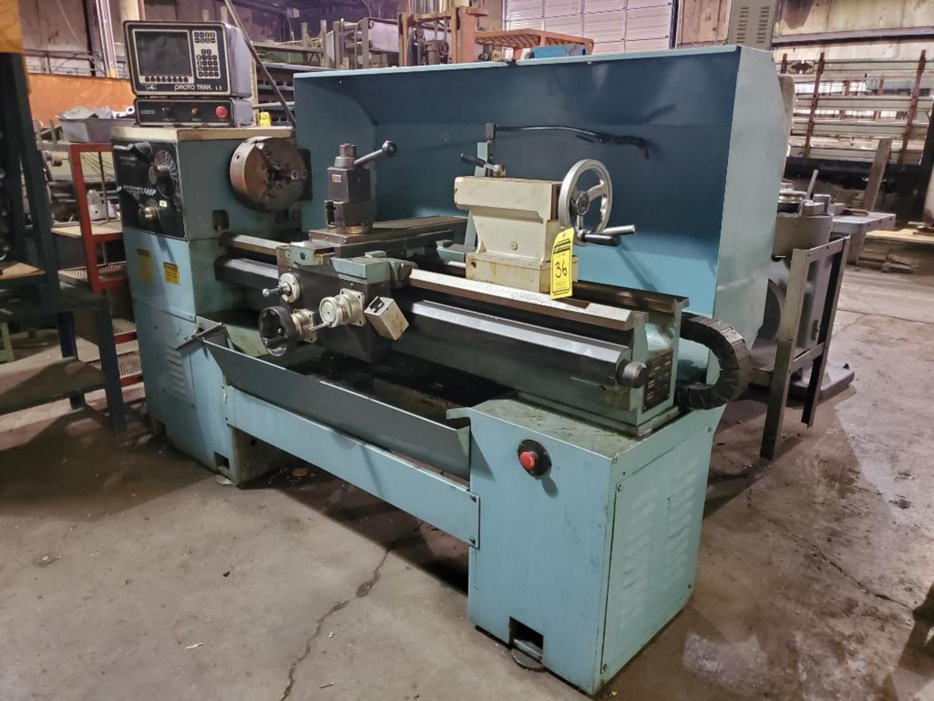 SPORT MACHINES SPORT 1745P HORIZONTAL ENGINE LATHE, 10" 3-JAW CHUCK, 5' BED, TAILSTOCK ,CROSS SLIDE, - Image 2 of 11