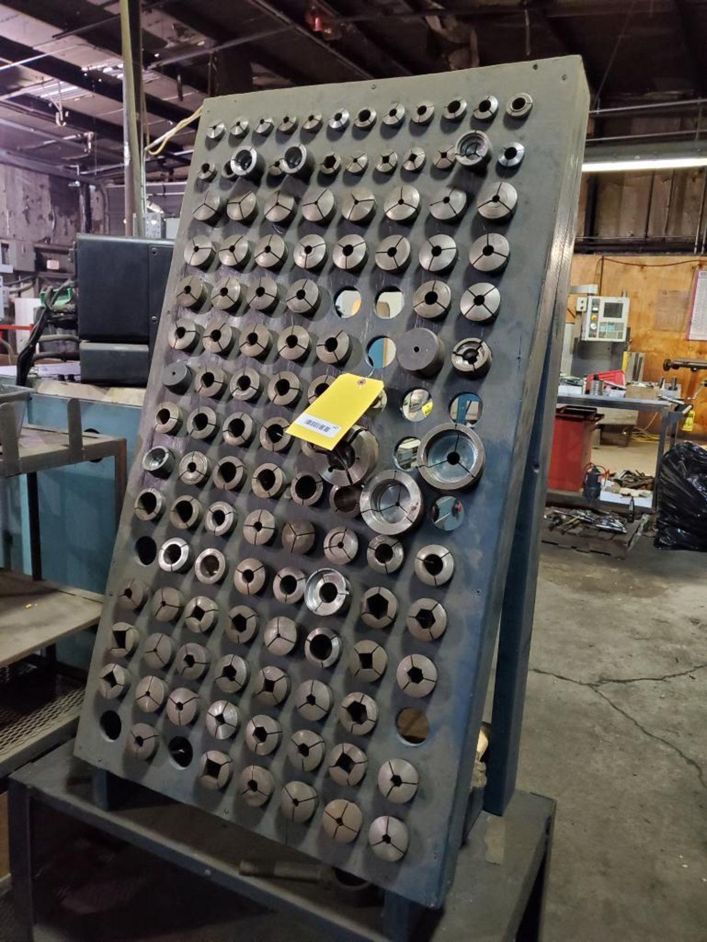 RACK OF HARDINGE 16C & 5C COLLETS