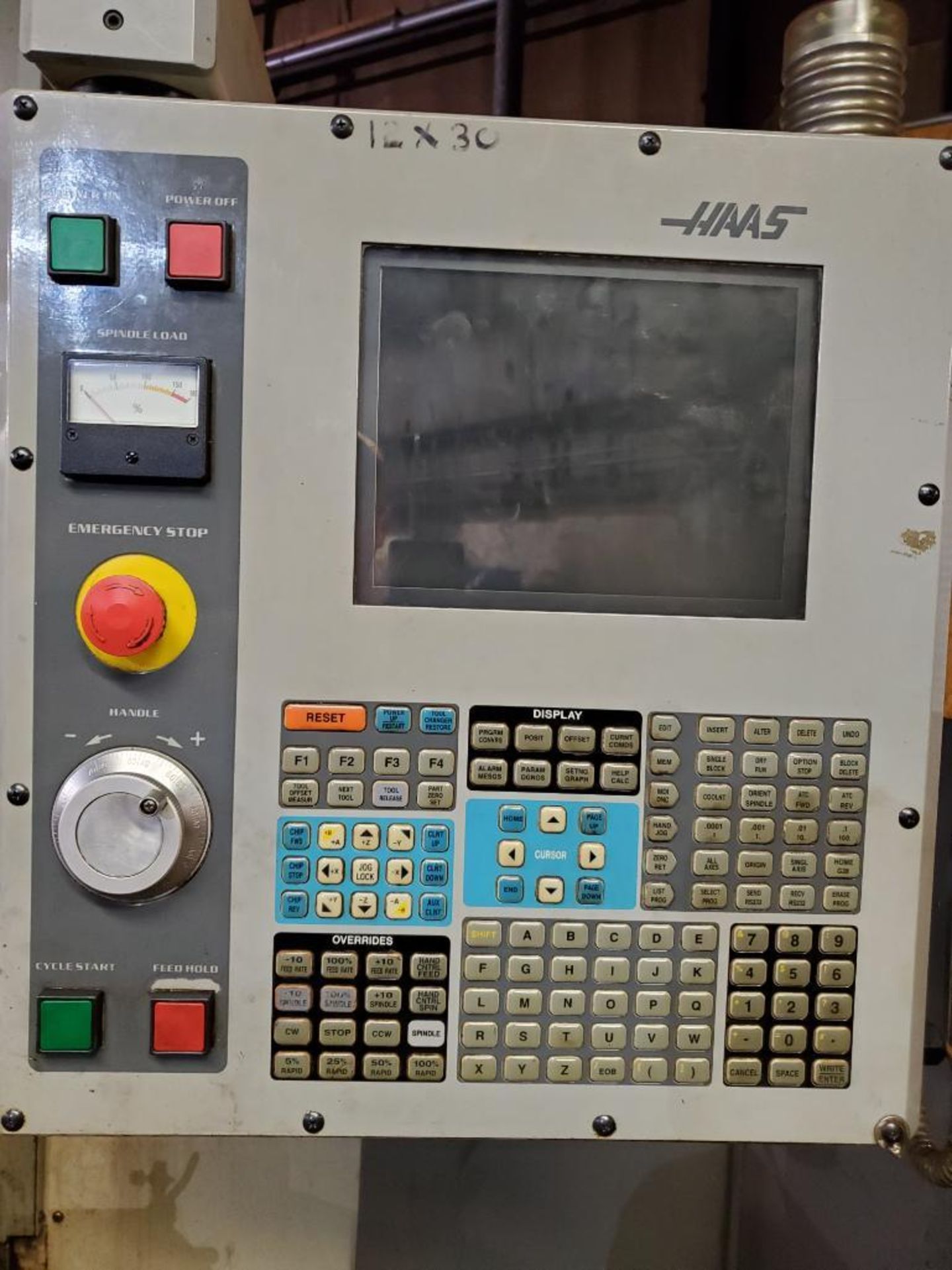 2004 HAAS TM-1 VERTICAL CNC TOOL ROOM MILL, S/N 34022, 40 TAPER SPINDLE, 10-STATION ATC TURRET, 48" - Image 10 of 18