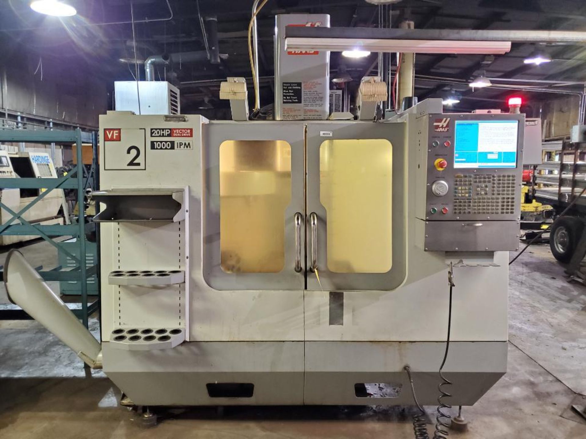 2008 HAAS VF-2D VERTICAL CNC MACHINING CENTER, S/N 1070960, 208/230V, 40 TAPER SPINDLE, 36" X 14" TA