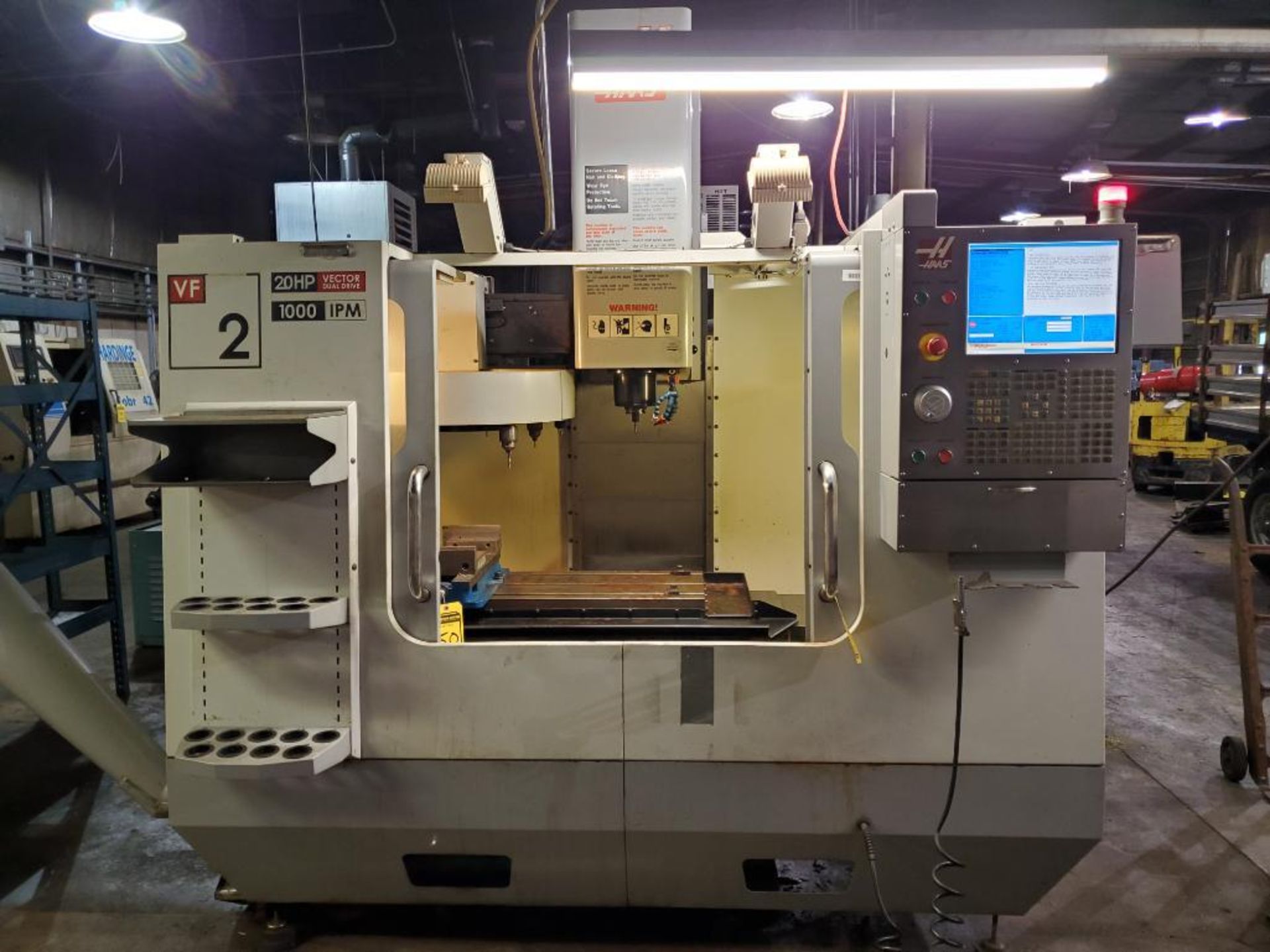 2008 HAAS VF-2D VERTICAL CNC MACHINING CENTER, S/N 1070960, 208/230V, 40 TAPER SPINDLE, 36" X 14" TA - Image 15 of 21