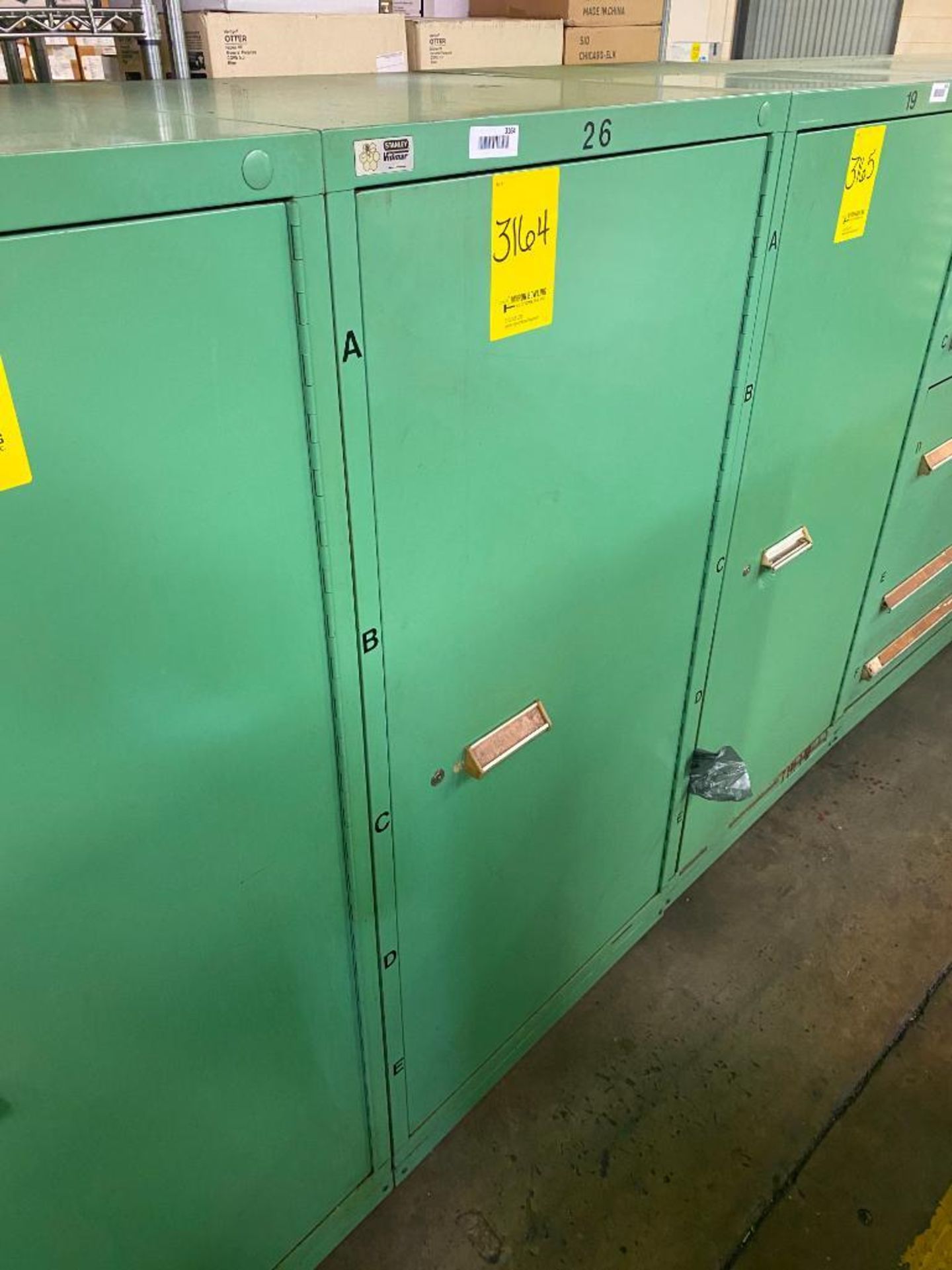 Stanley Vidmar Storage Cabinet w/ Abrasive Belts