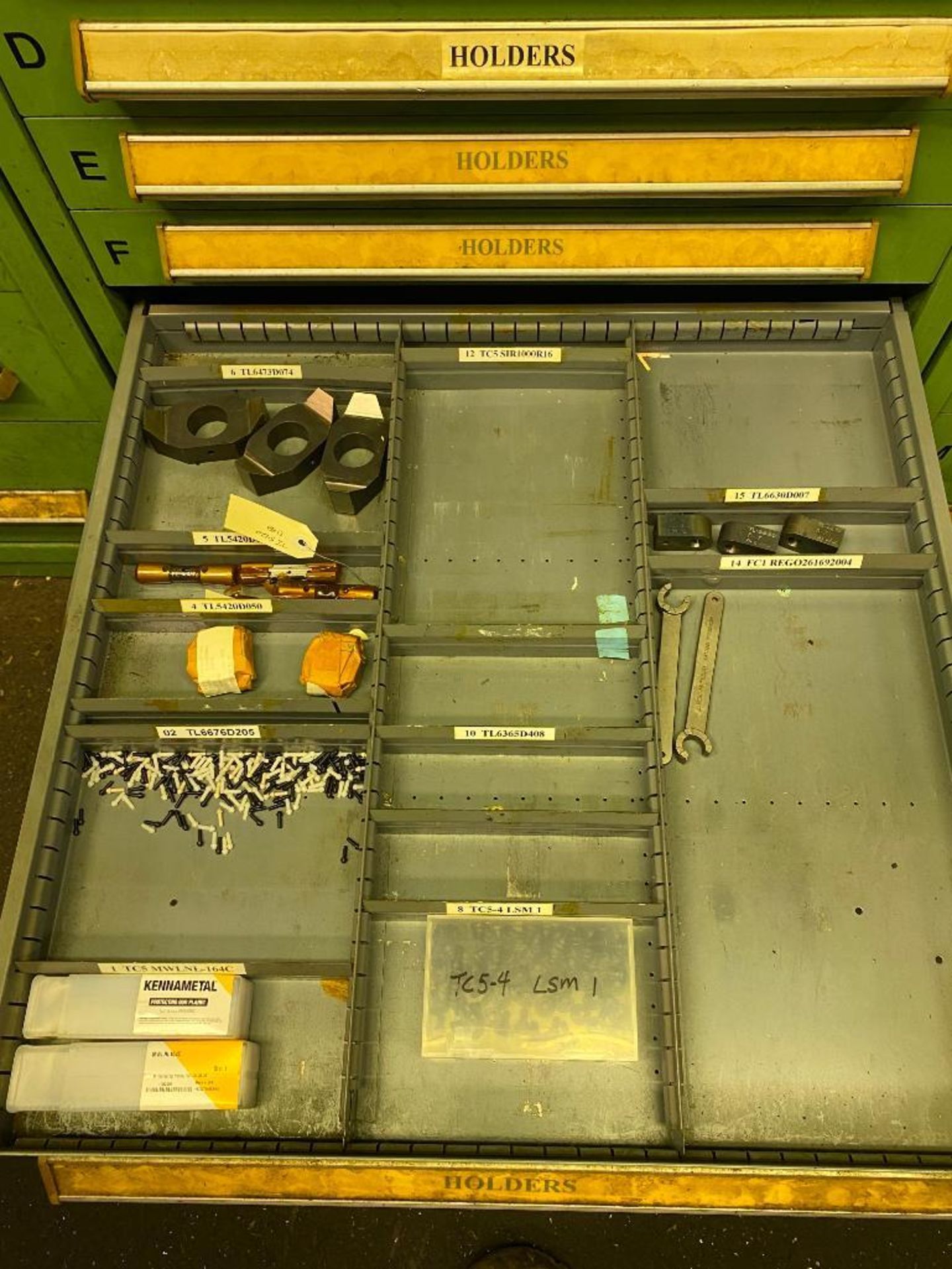 Stanley Vidmar 9-Drawer Cabinet w/ Bit Drivers, Taps, Tool Holders - Image 8 of 10