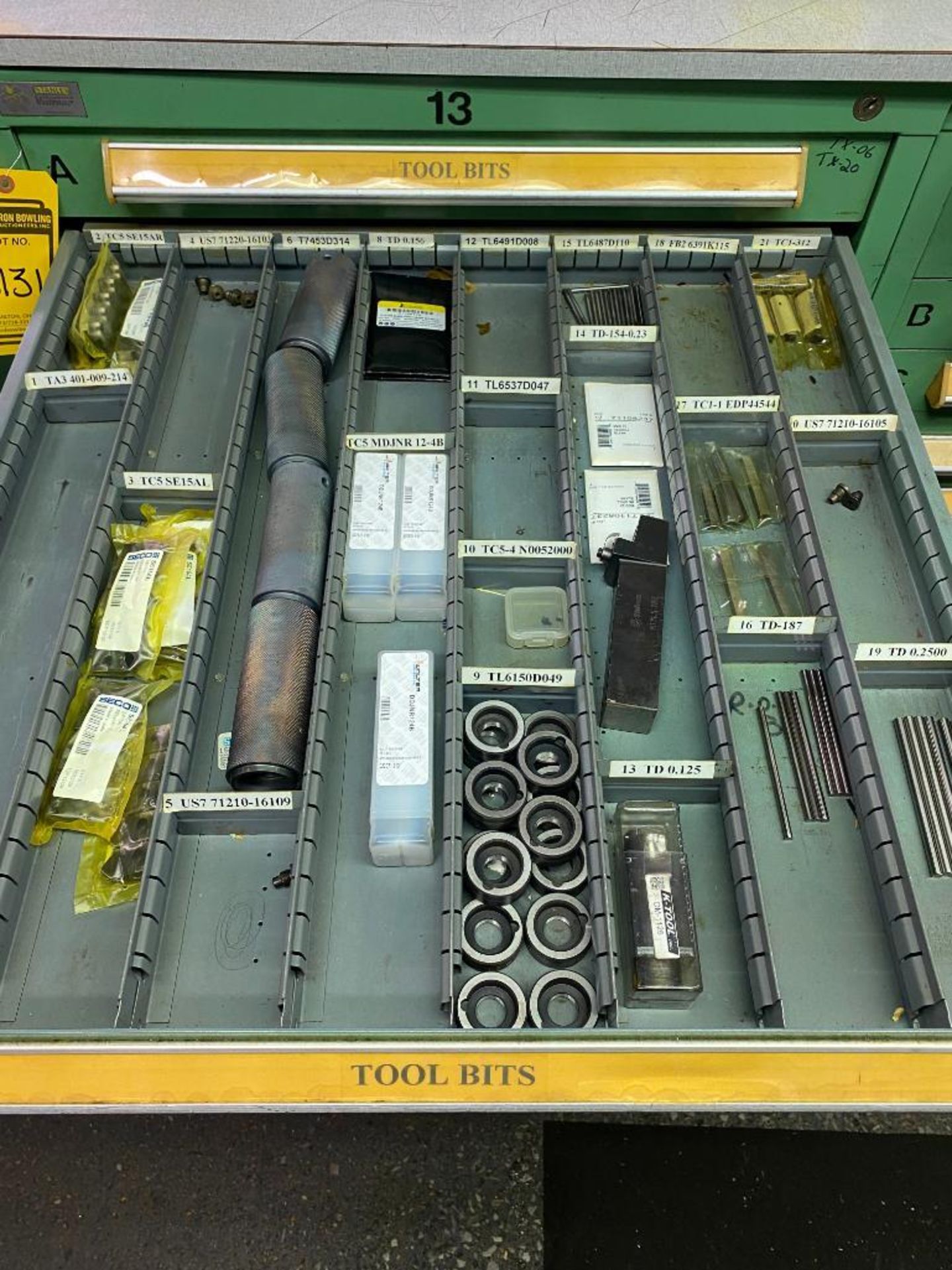 Stanley Vidmar 8-Drawer Cabinet w/ Tool Holders, Metal Stamping Tools - Image 3 of 9