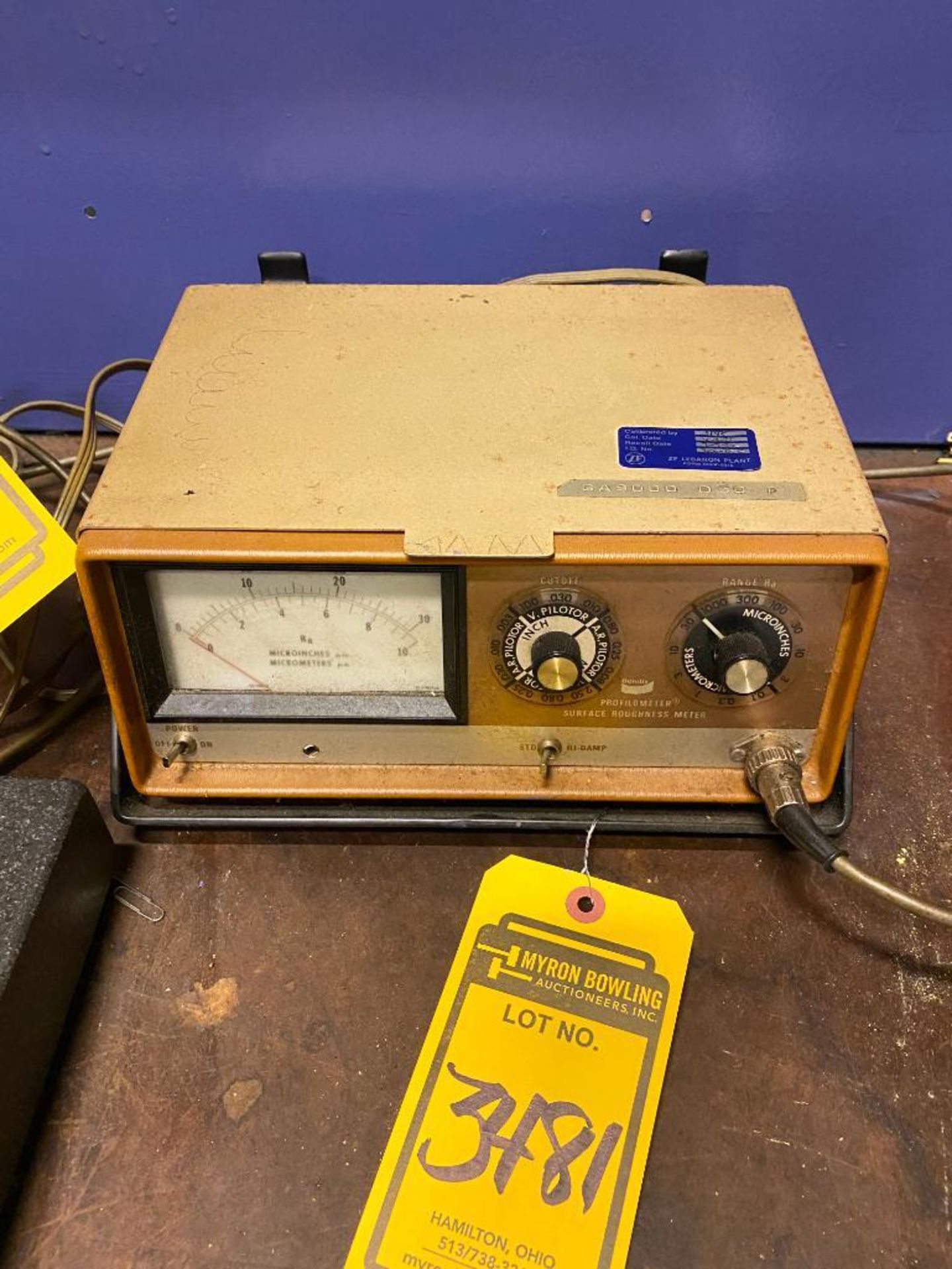 Bendix Profilometer Surface Roughness Tester, Type AD, Model 27 - Image 2 of 2