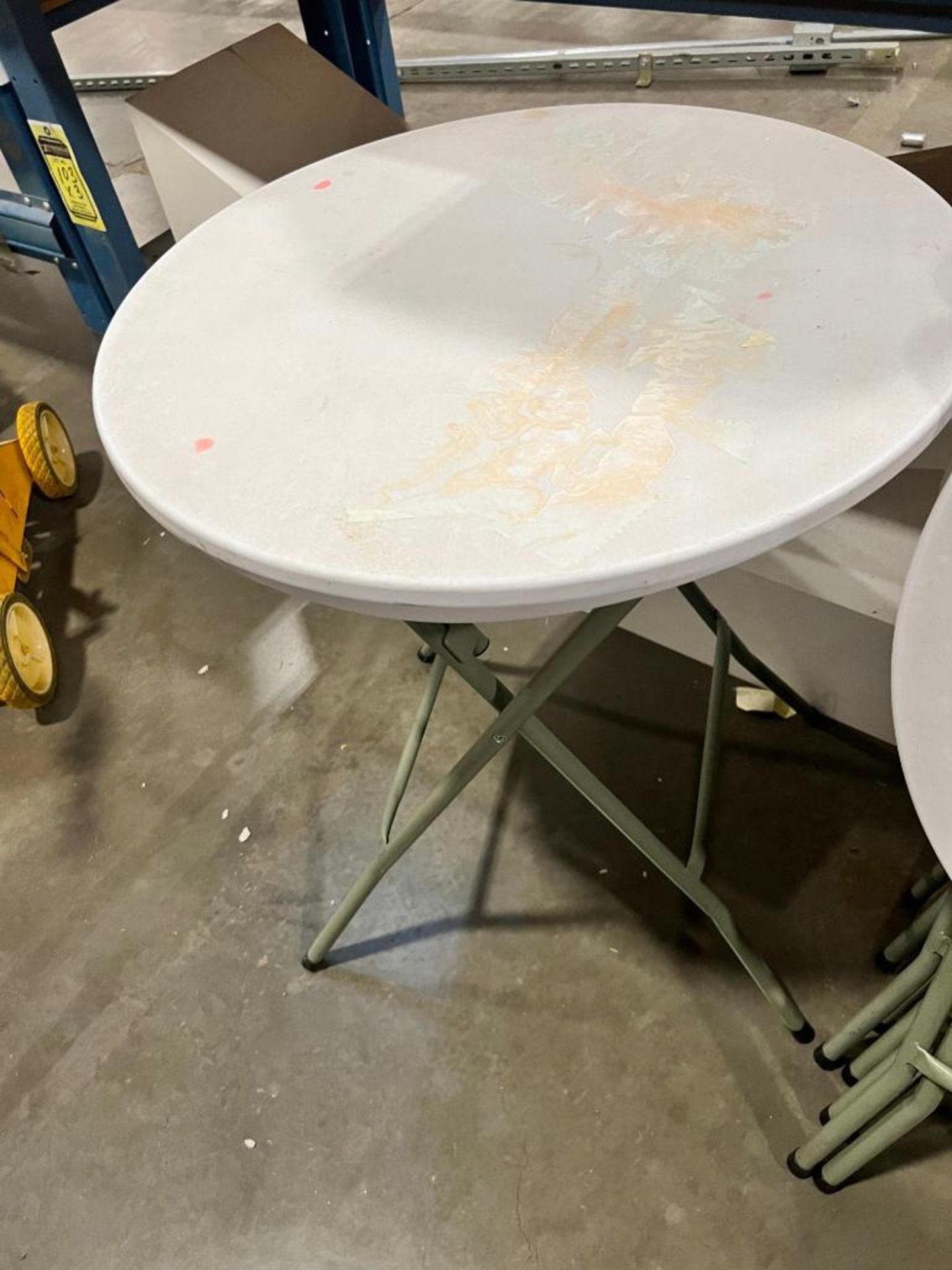 (11) Small Round Break Room Tables - Image 2 of 3