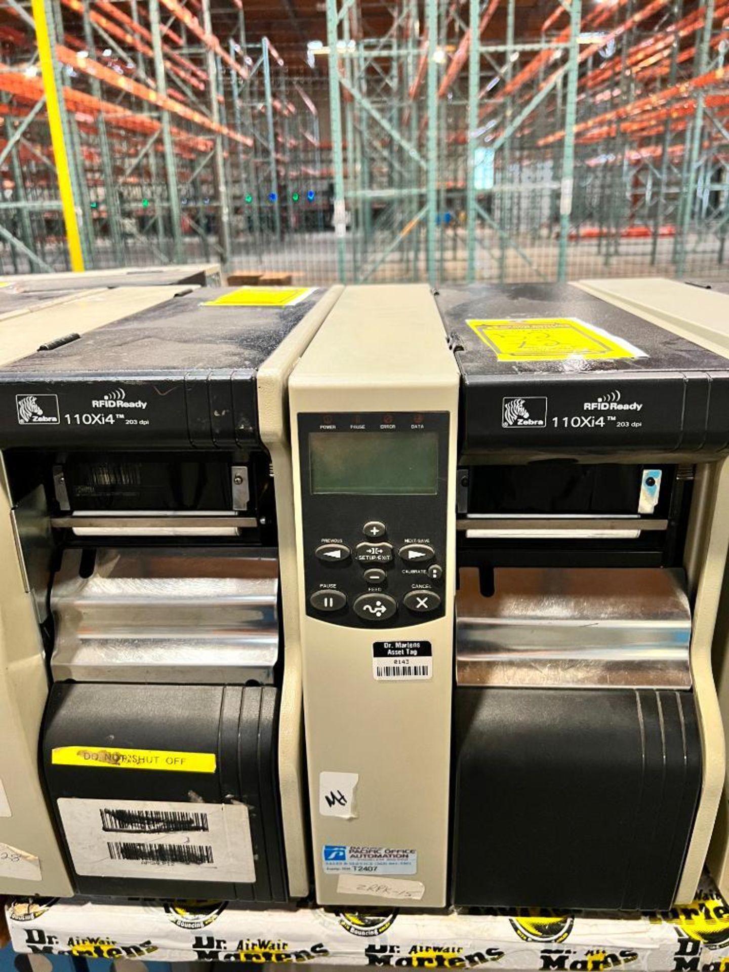 (2) Zebra Printers, Model 110XI4, RFID Ready