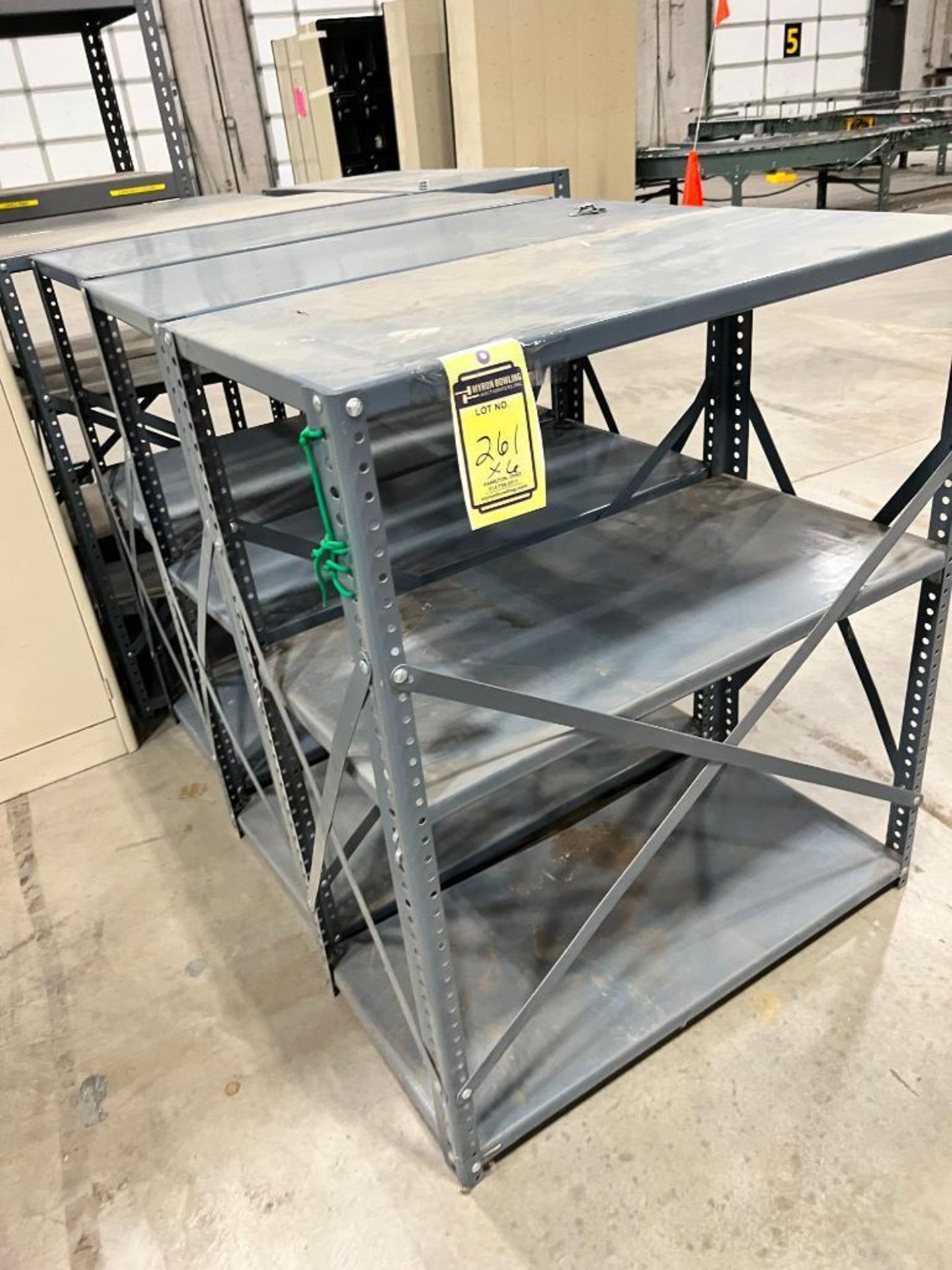 (6) Metal Shelves, 42” T X 36” W