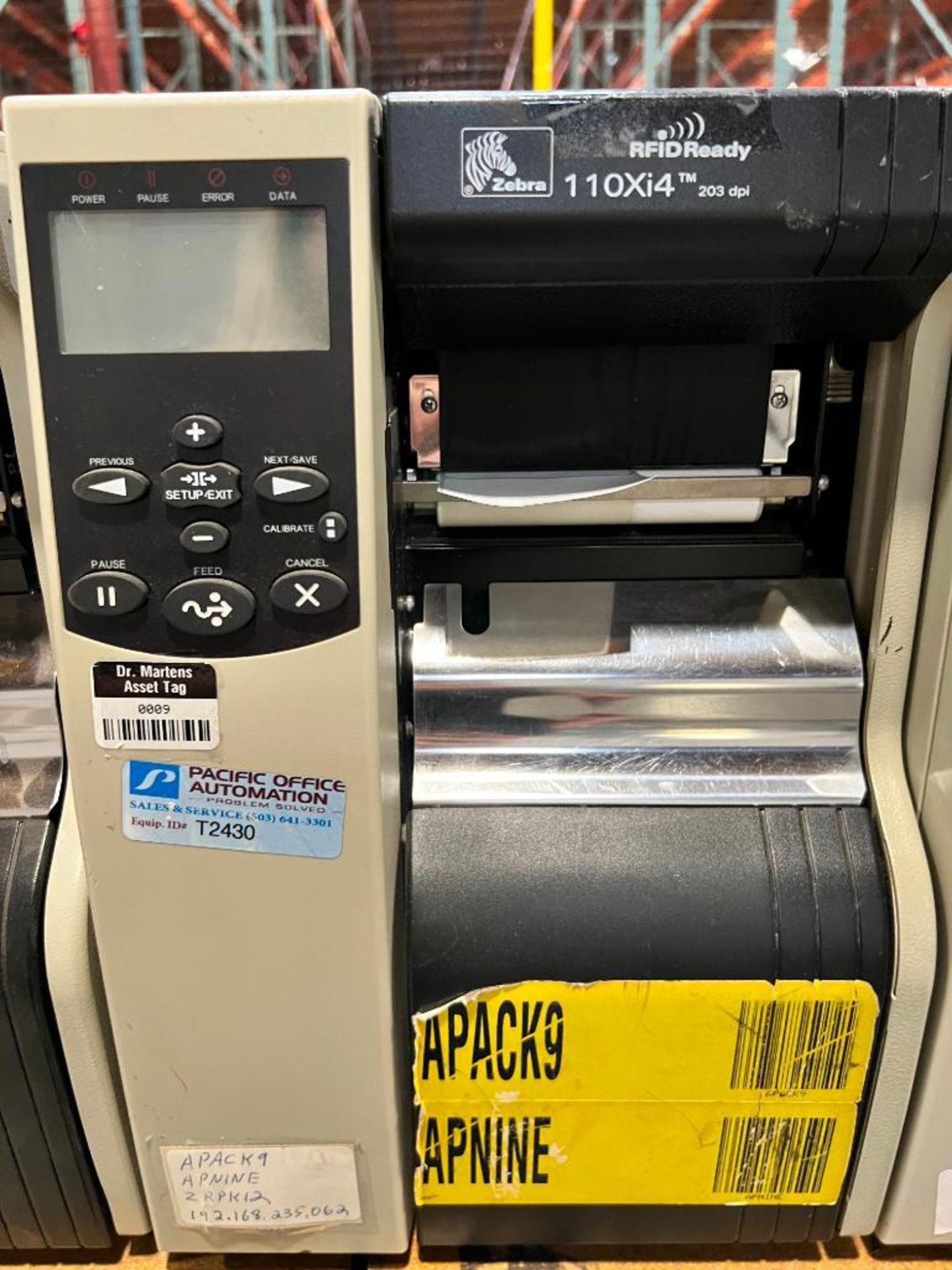 (2) Zebra Printers, Model 110XI4, RFID Ready - Image 3 of 3