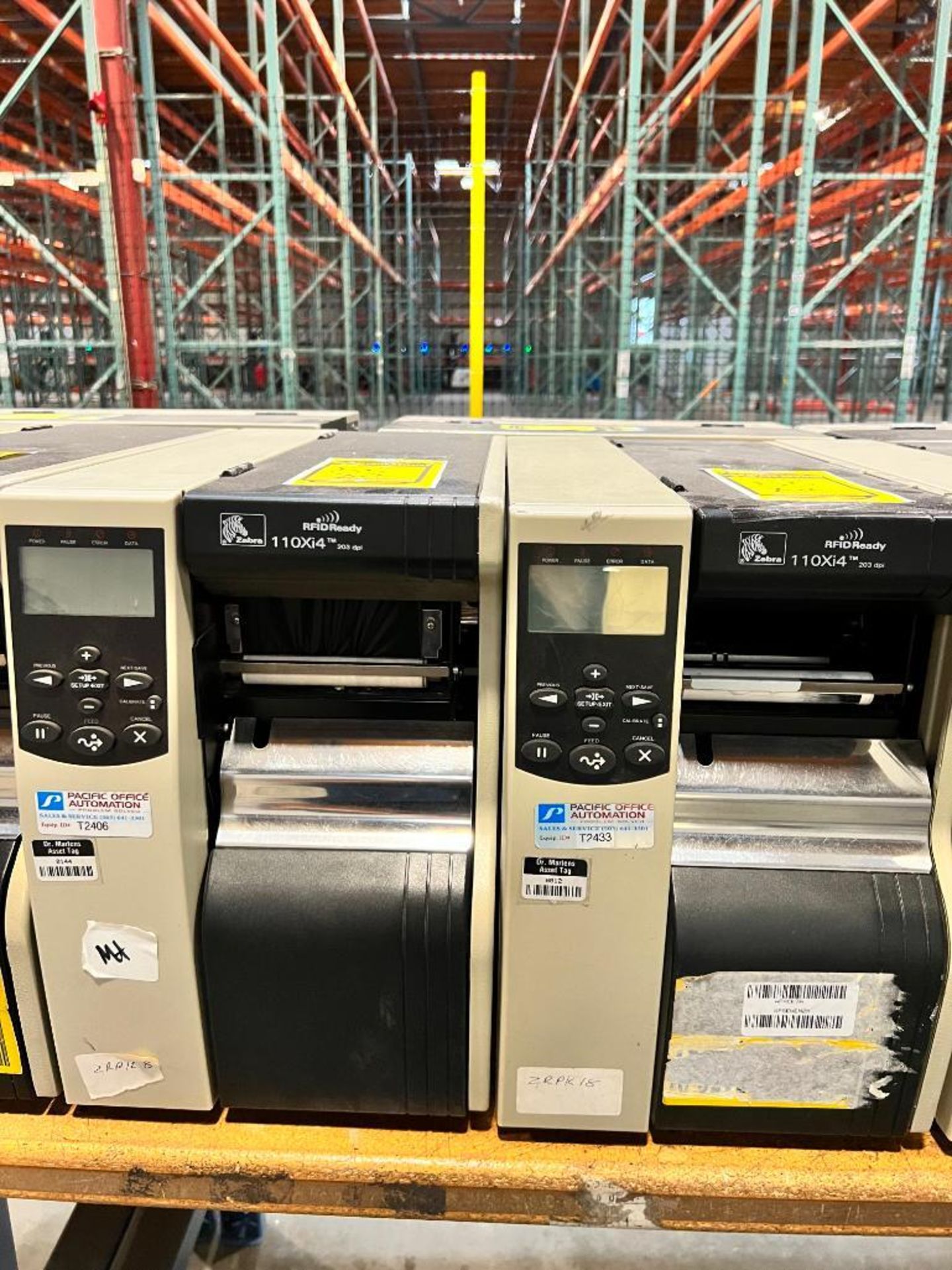 (2) Zebra Printers, Model 110XI4, RFID Ready