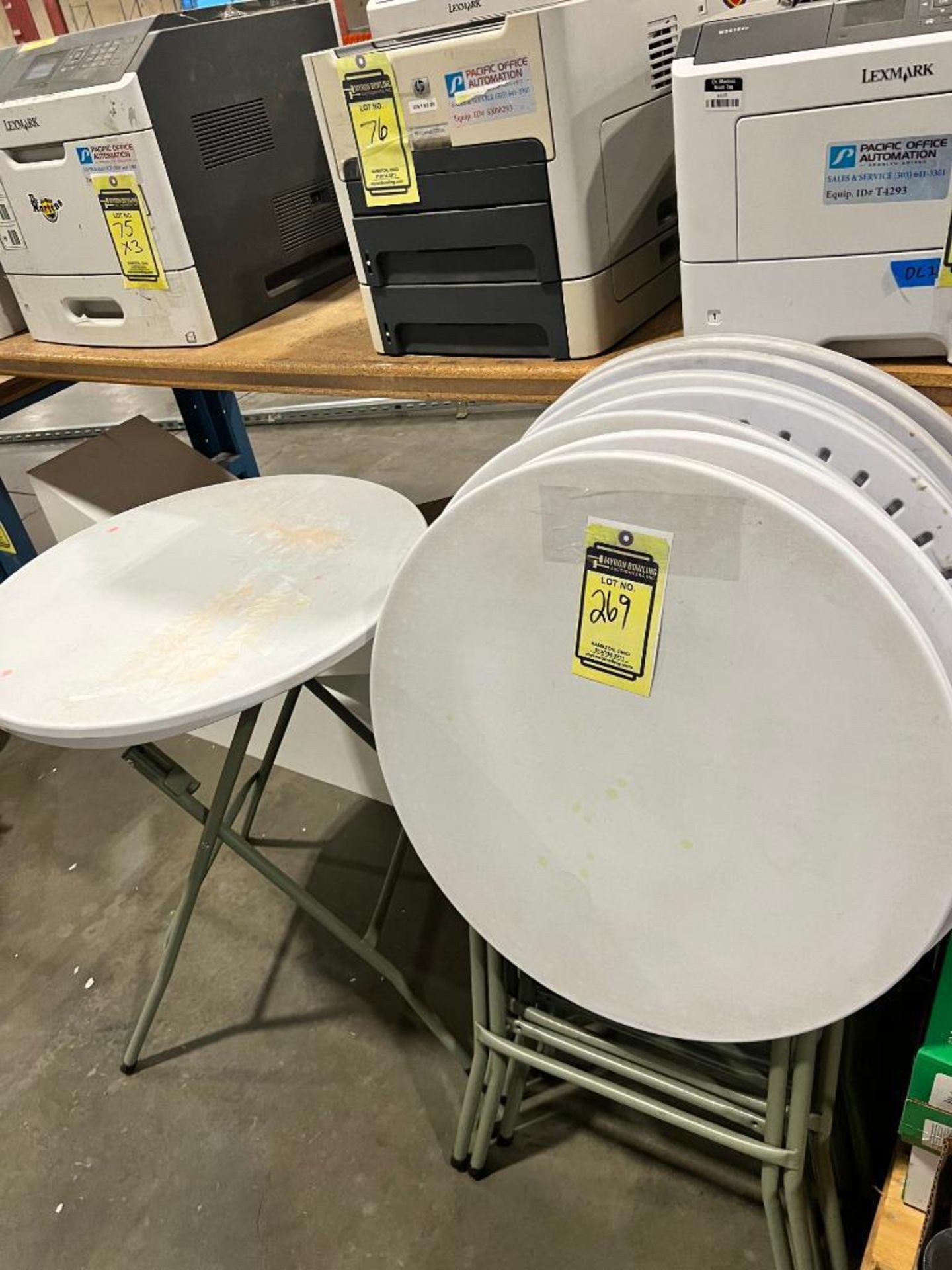 (11) Small Round Break Room Tables