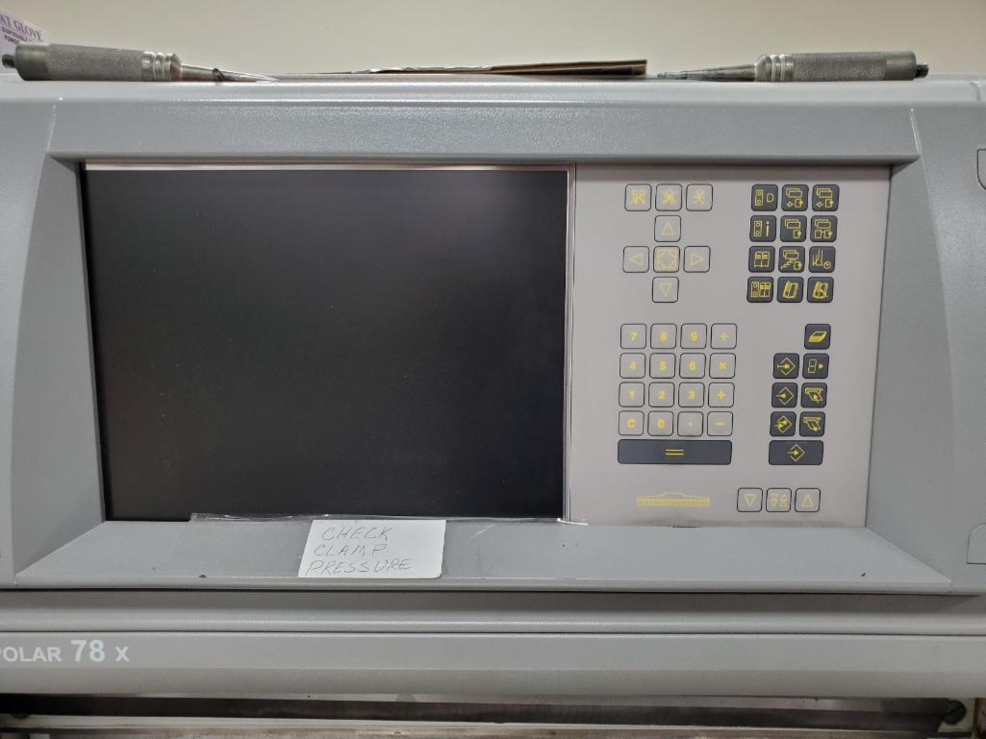 2006 Polar 78X Automatic Cutting Machine, Dro Control Screen, s/n 7661237, Automatic Backgauge (Mach - Image 6 of 12