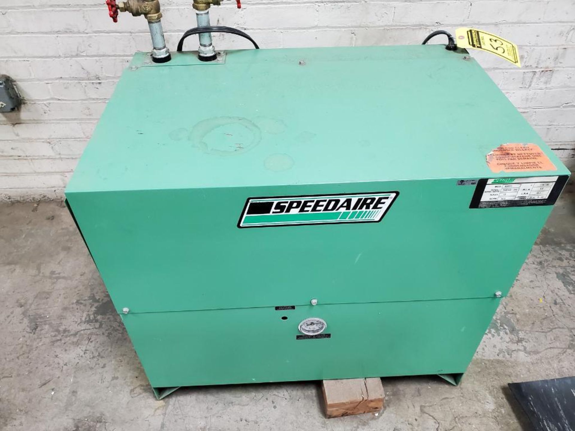 Speed Aire Refrigerated Air Dryer, Model 52557C, 1/2 Hp, 36.8 Cfm, R-22 - Image 3 of 5