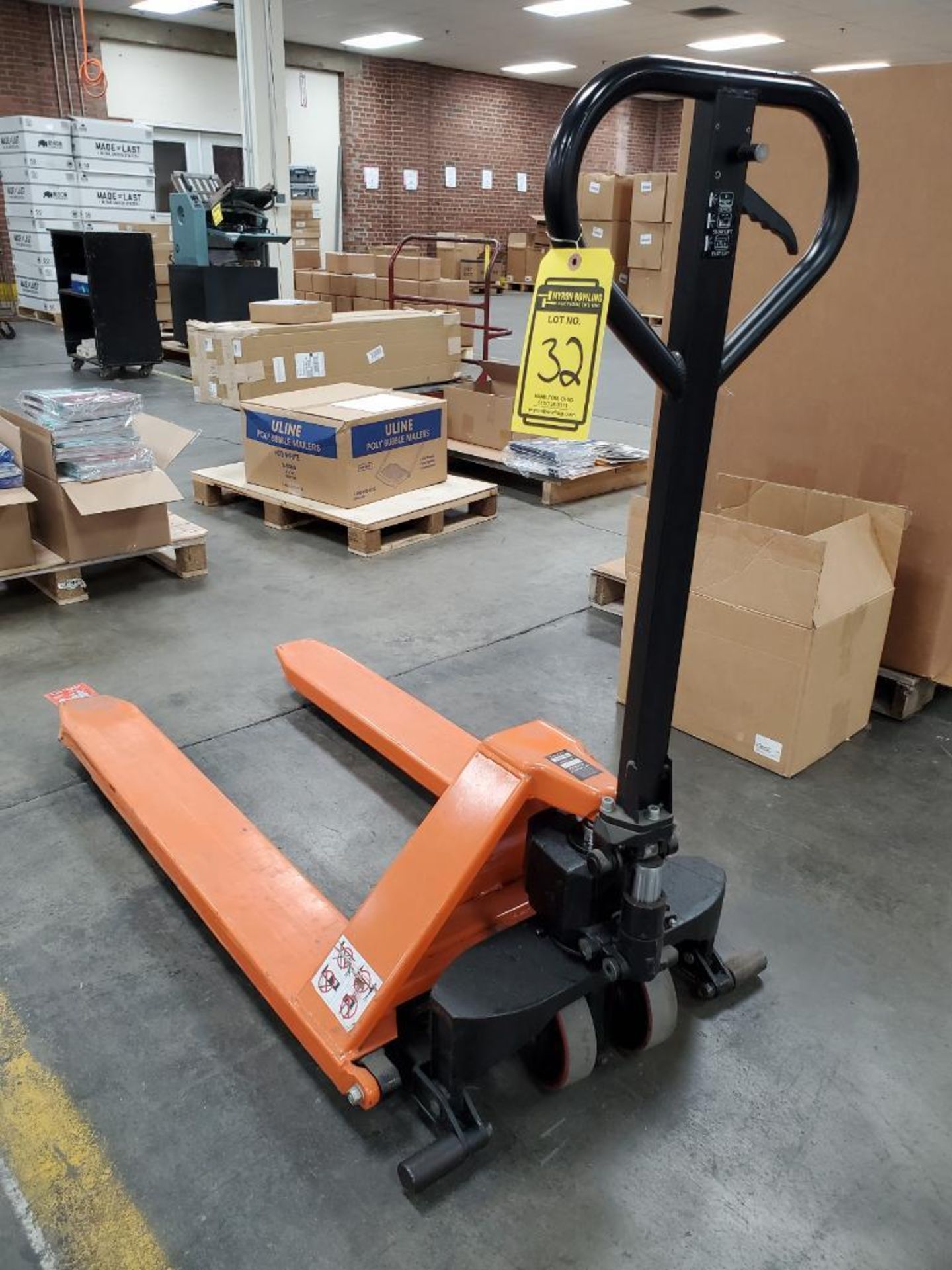 Zenith 2,200 Lb. Scissor Lift Pallet Jack, Slow/Fast Lift Function - Image 3 of 4