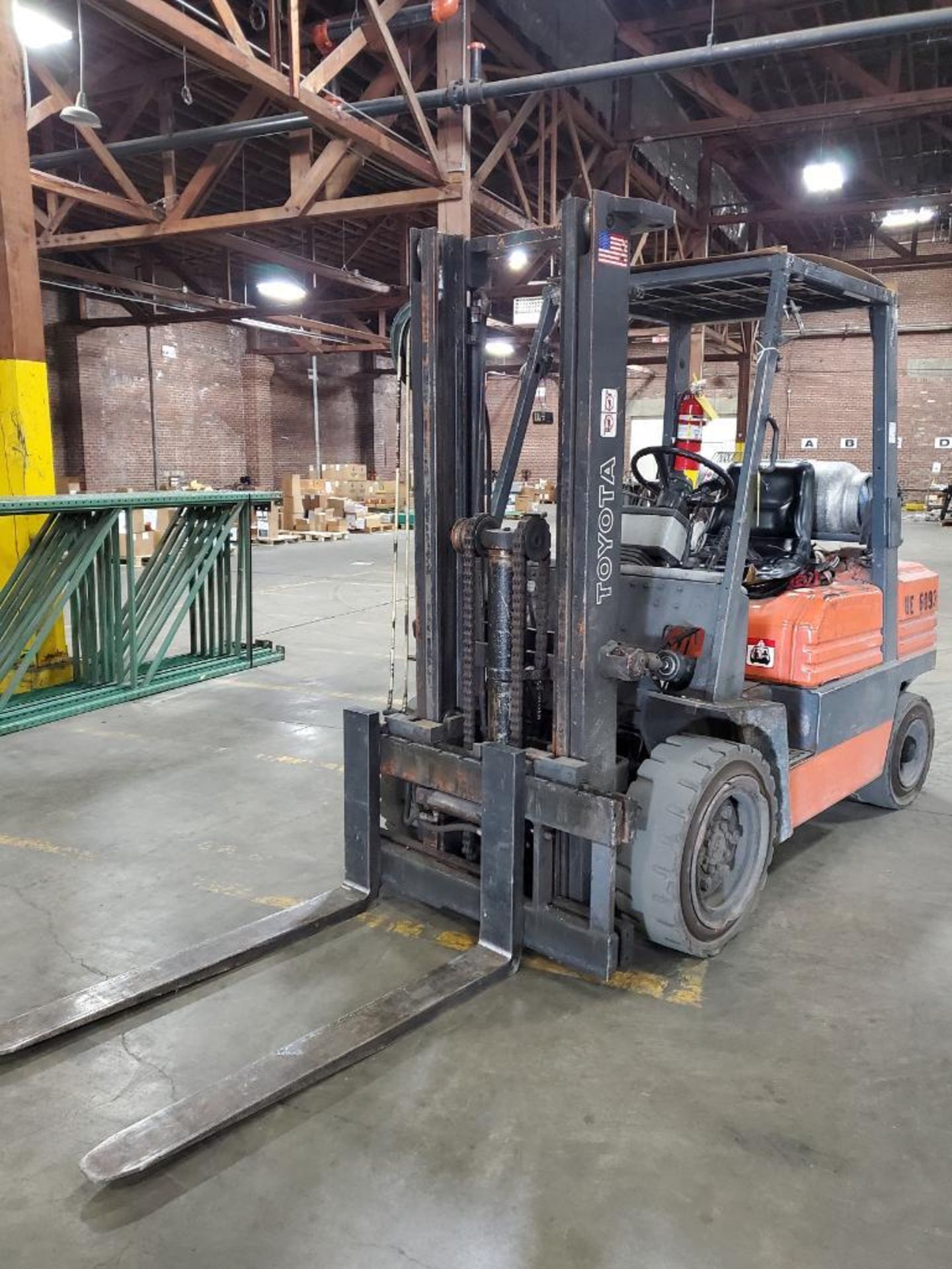 Toyota 5,000 Lb. Forklift, Model 025FC50, 2-Stage 84-1/2" Mast, 48" Forks, Sideshift, 13,063 Hours, - Image 3 of 12