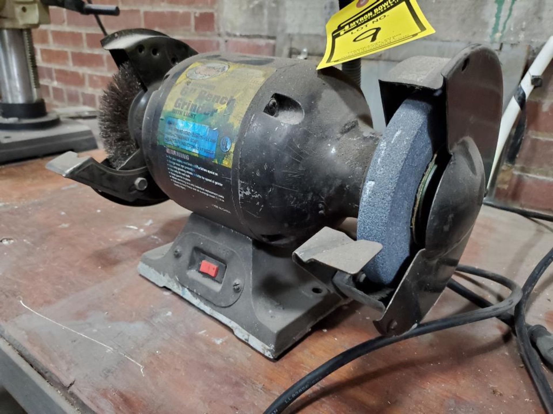 Collins 6" Double End Bench Grinder w/ Light - Image 2 of 3