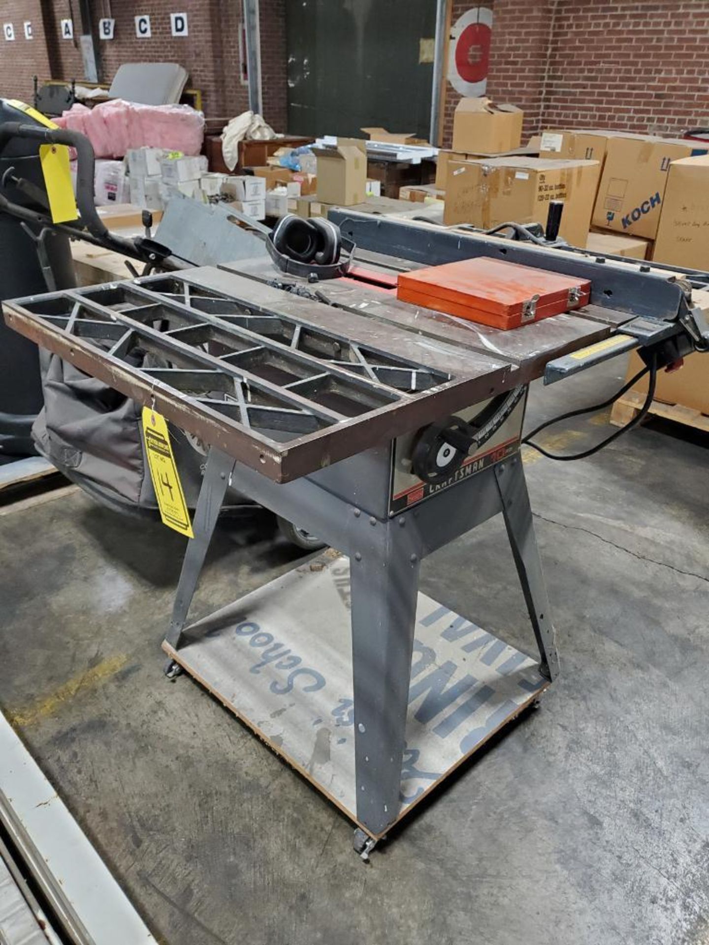 Craftsman19" Table Saw, Model 113.298750, Tape Fence, 44" X 28" Table - Image 3 of 7