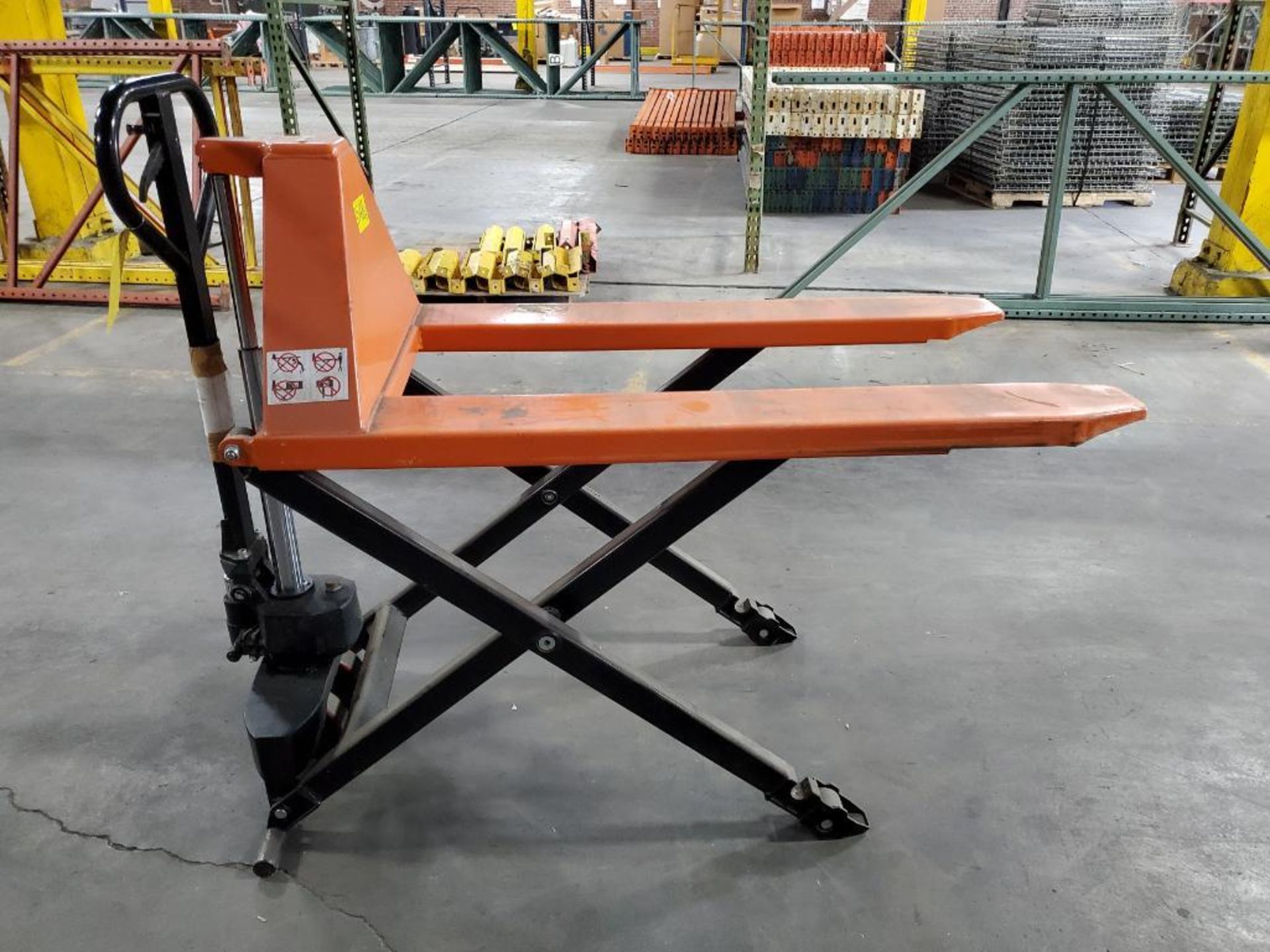 Zenith 2,200 Lb. Scissor Lift Pallet Jack, Slow/Fast Lift Function - Image 3 of 5