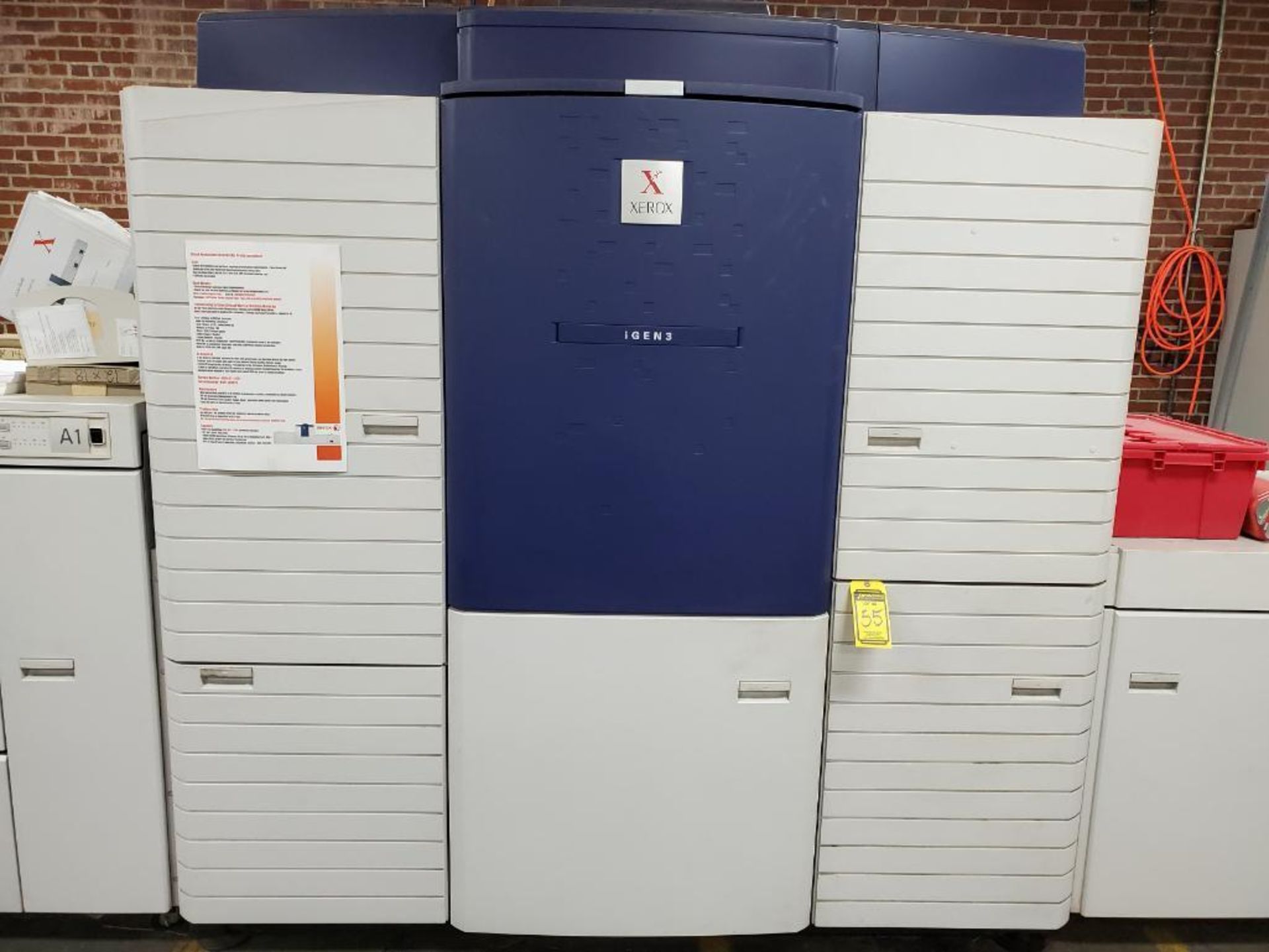 Xerox iGen3 Digital Production Press, Processor s/n CC9150978, Product Identifier Number VVC-2 (Mach - Image 5 of 17