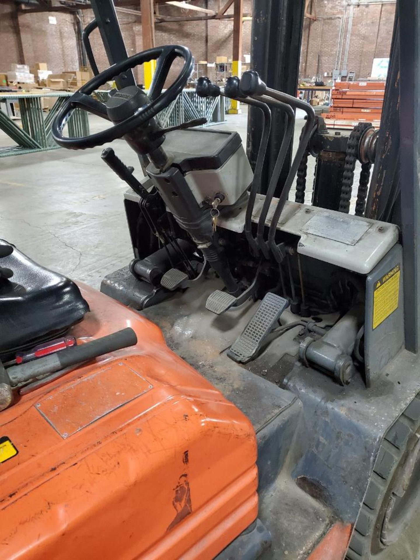 Toyota 5,000 Lb. Forklift, Model 025FC50, 2-Stage 84-1/2" Mast, 48" Forks, Sideshift, 13,063 Hours, - Image 12 of 12