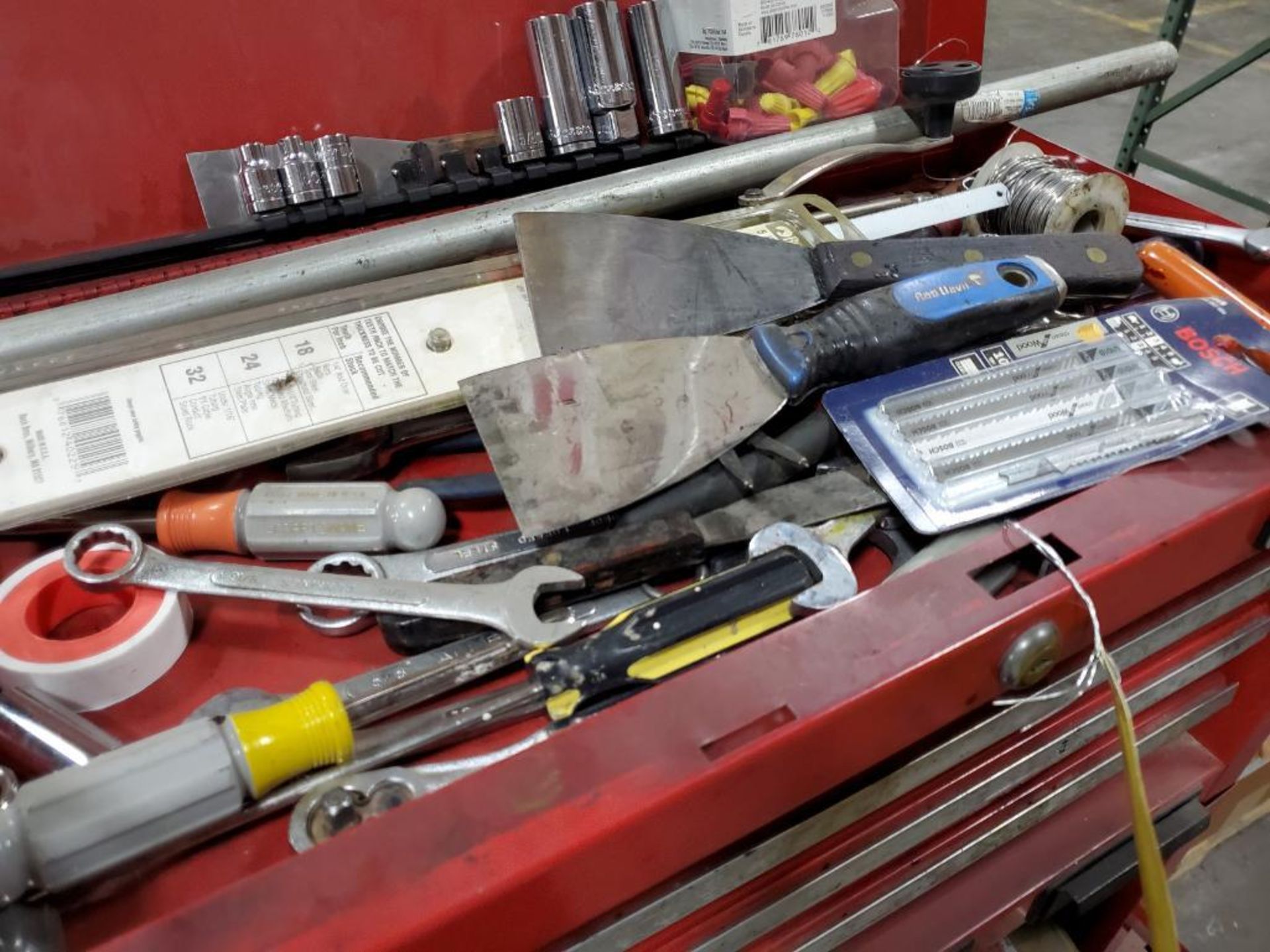 Craftsman Rolling Tool Chest w/ Top Chest & (2) Craftsman Work Bench Bottoms 3 & 5-Drawer, w/ Combo - Image 4 of 14