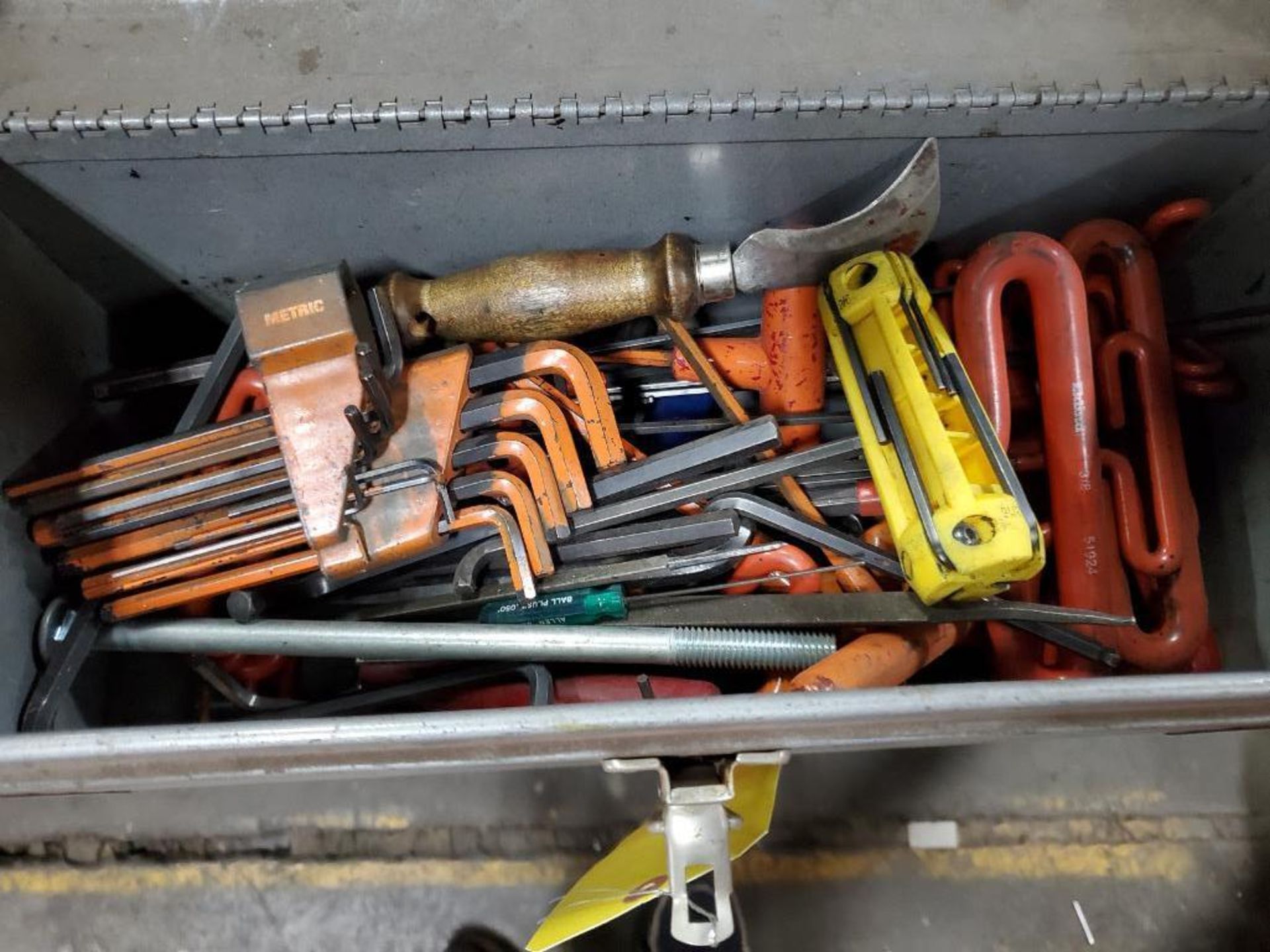 Toolbox & Containers Of Allen Wrenches, Allen Screw Drivers, Handle Wrenches, & Assorted - Image 2 of 6