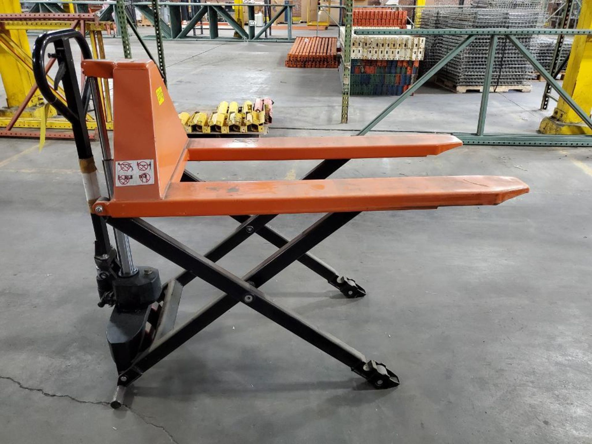 Zenith 2,200 Lb. Scissor Lift Pallet Jack, Slow/Fast Lift Function - Image 4 of 5