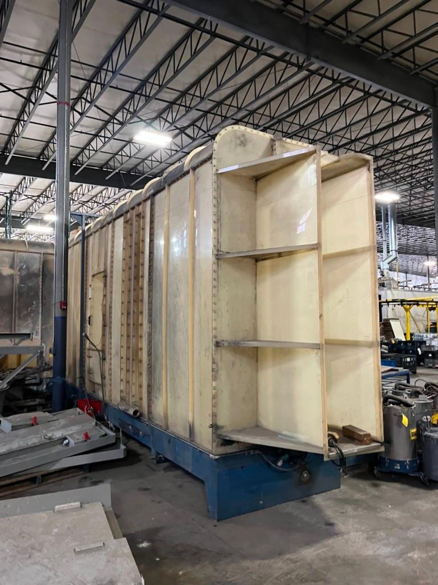 (3) Disassembled Nordson Powder Coat Booth Lines: Conveyor, Hanging Racks, Dust Collection Units, Tr - Image 2 of 10