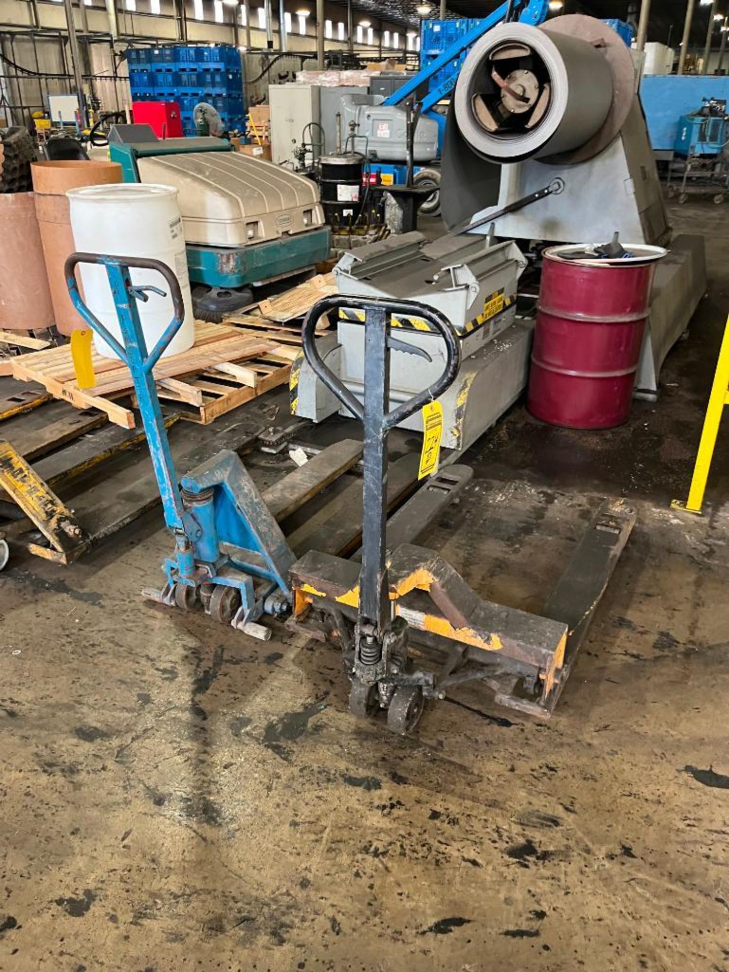 (2) Pallet Jacks; (1) Extra Wide & (1) Narrow