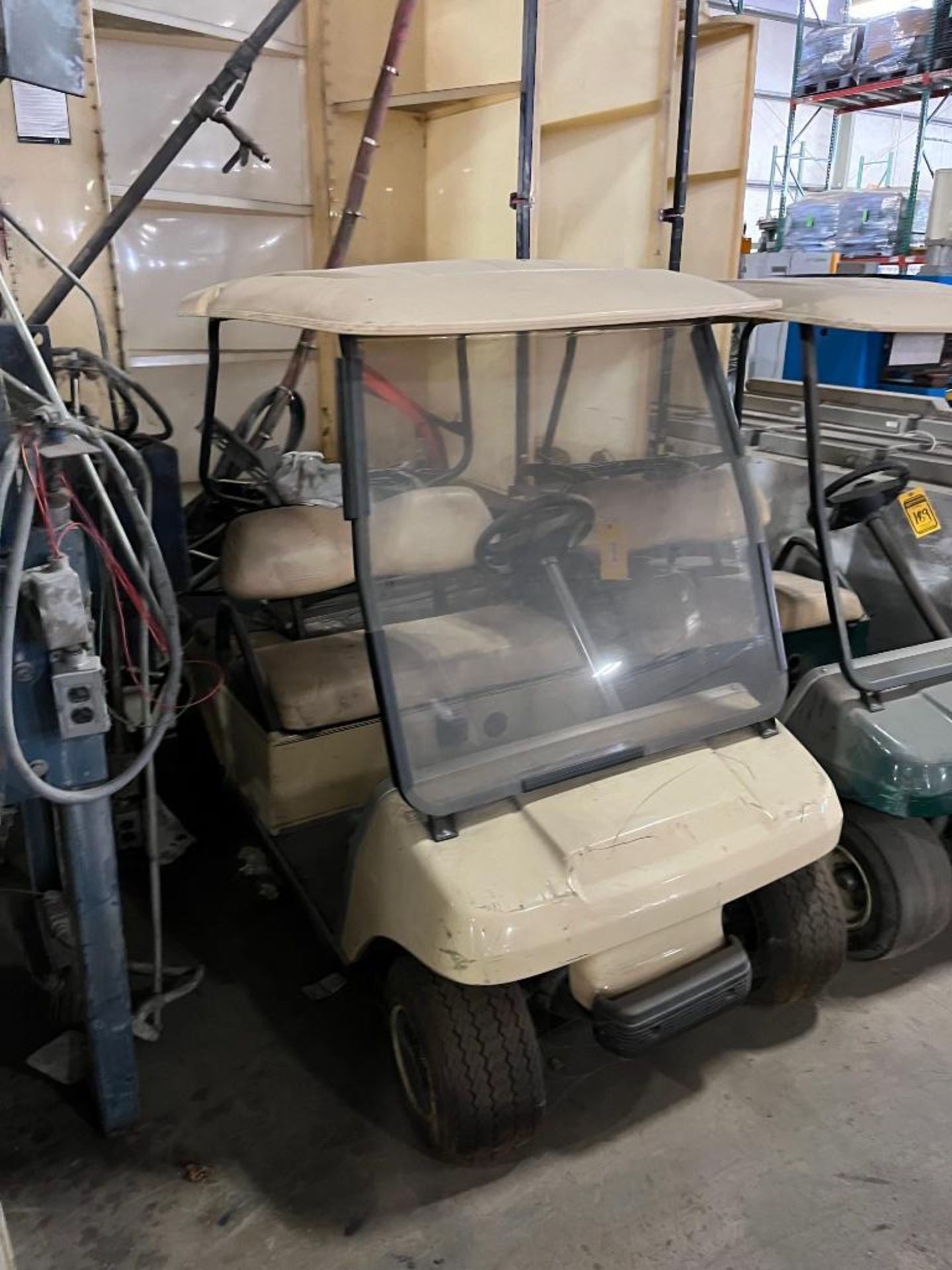 Electric Club Car Golf Cart, w/ Power Drive Pedestal Charger (Needs Batteries) - Image 2 of 2