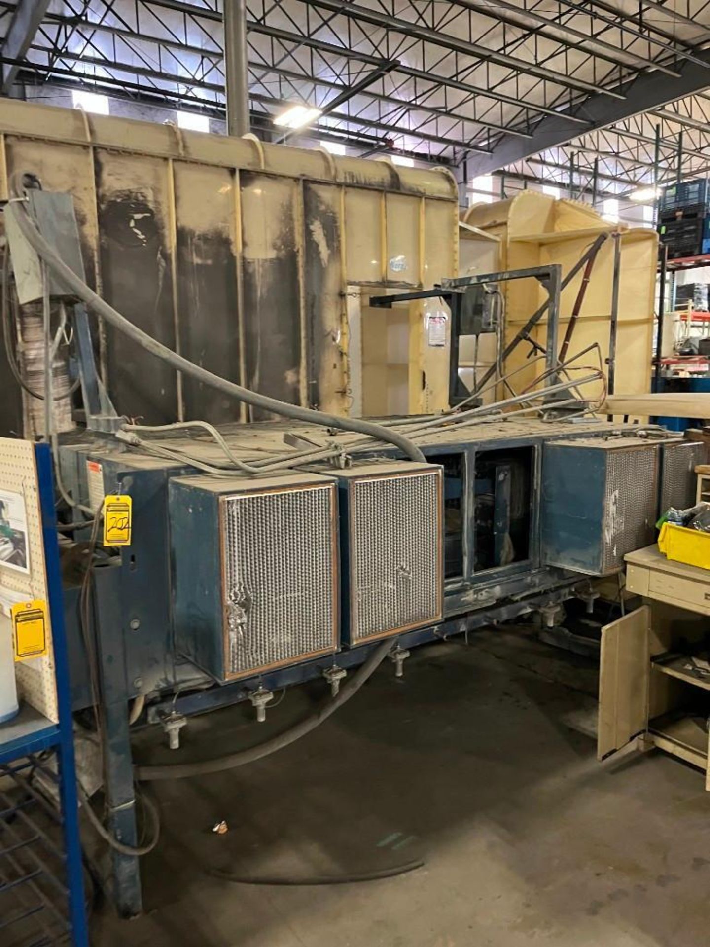 (3) Disassembled Nordson Powder Coat Booth Lines: Conveyor, Hanging Racks, Dust Collection Units, Tr - Image 10 of 10