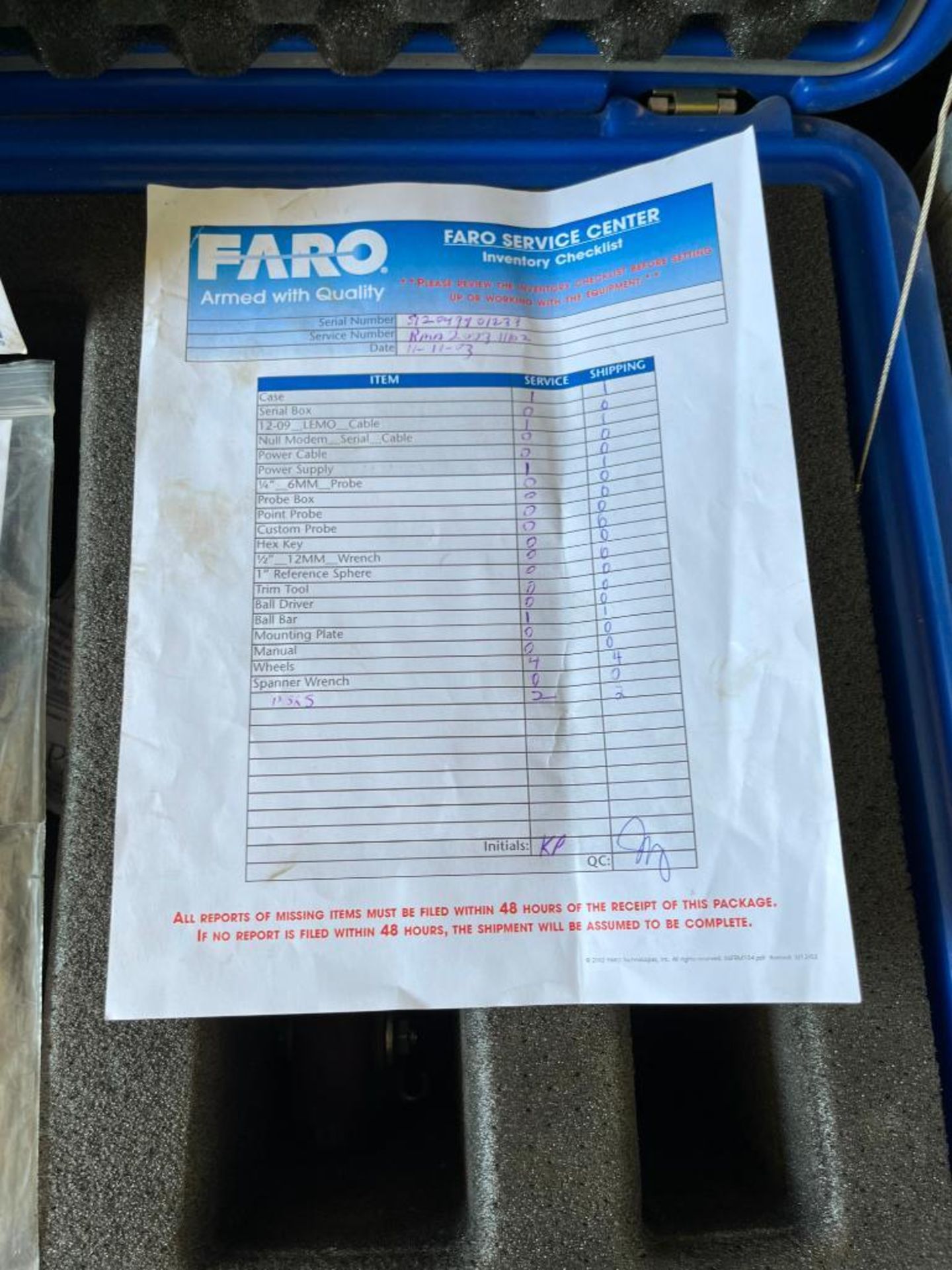 Faro Portable Measuring Arm, s/n S12049801239 - Image 5 of 5