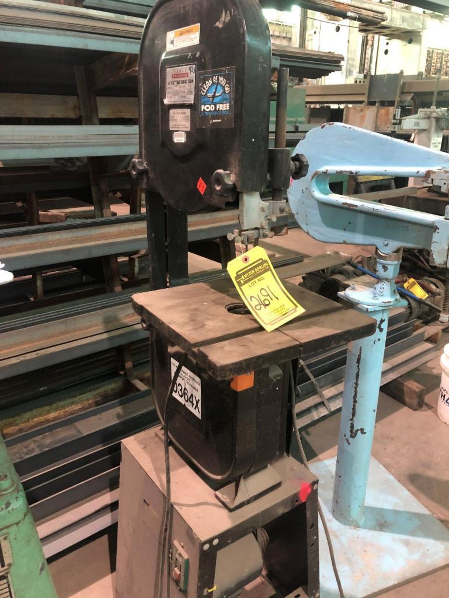 Tool Exchange 14" Cutting Band Saw, Model 63020, Volts 115/230, S/N 1116700 - Image 2 of 3