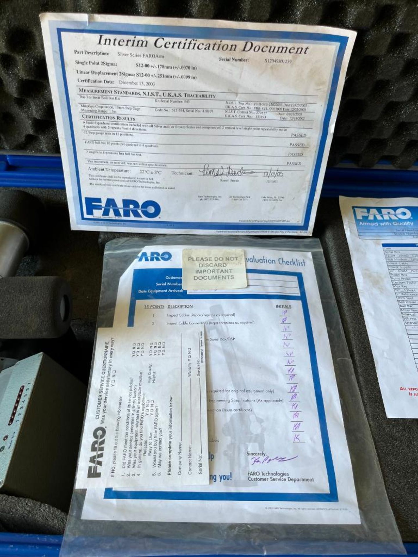 Faro Portable Measuring Arm, s/n S12049801239 - Image 4 of 5