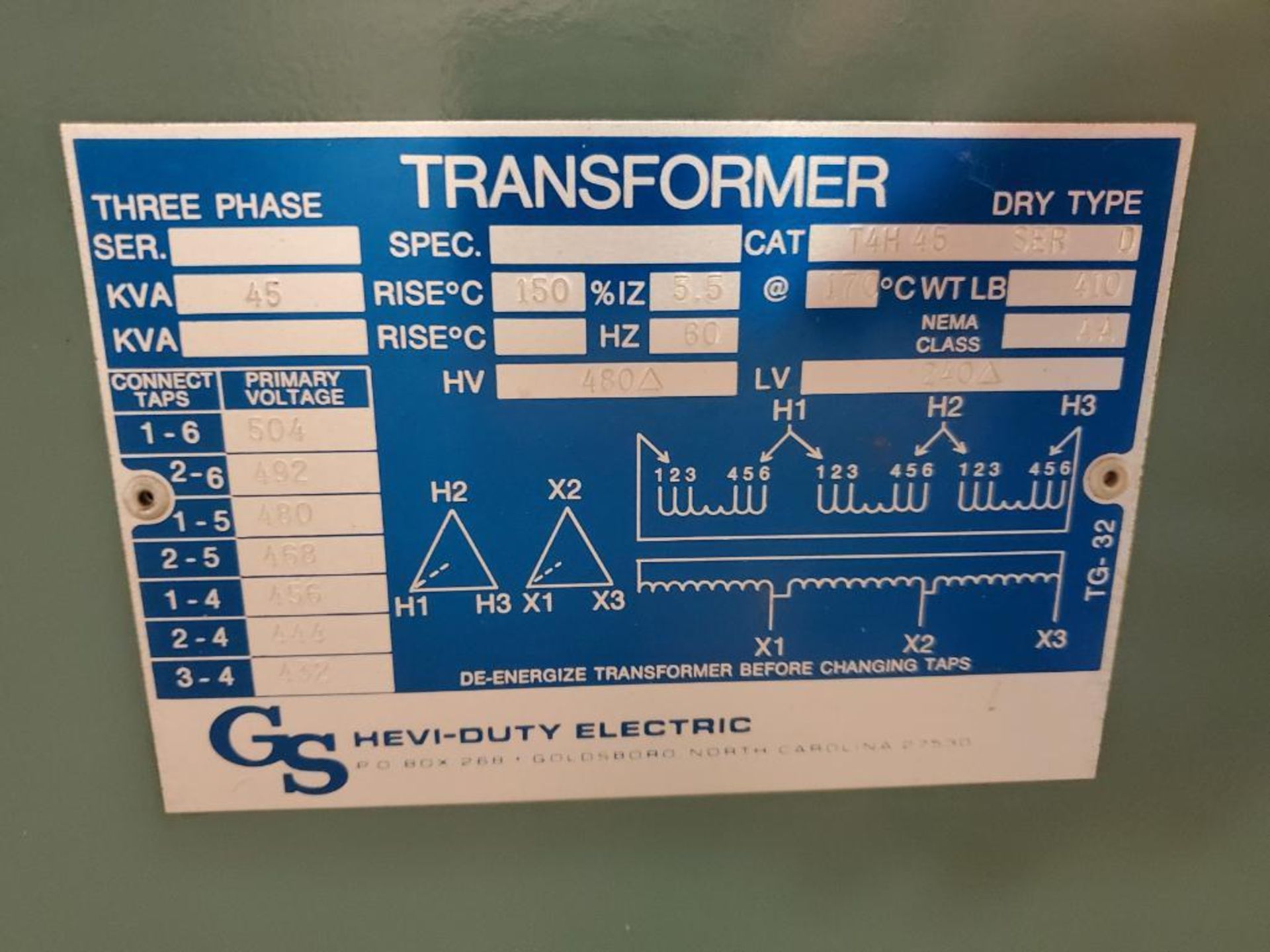 GS 44 KVA Transformer (Connected To Lot 112) - Image 4 of 4