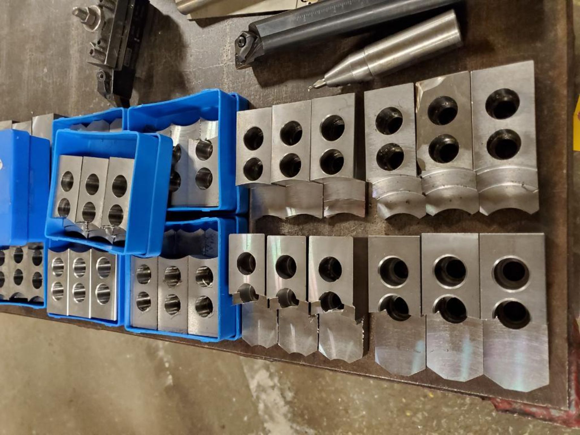 Soft Chuck Jaws, Sets, Cutters, & Misc. Fitting & Holders On Cart (Cart Not Included) - Image 2 of 11