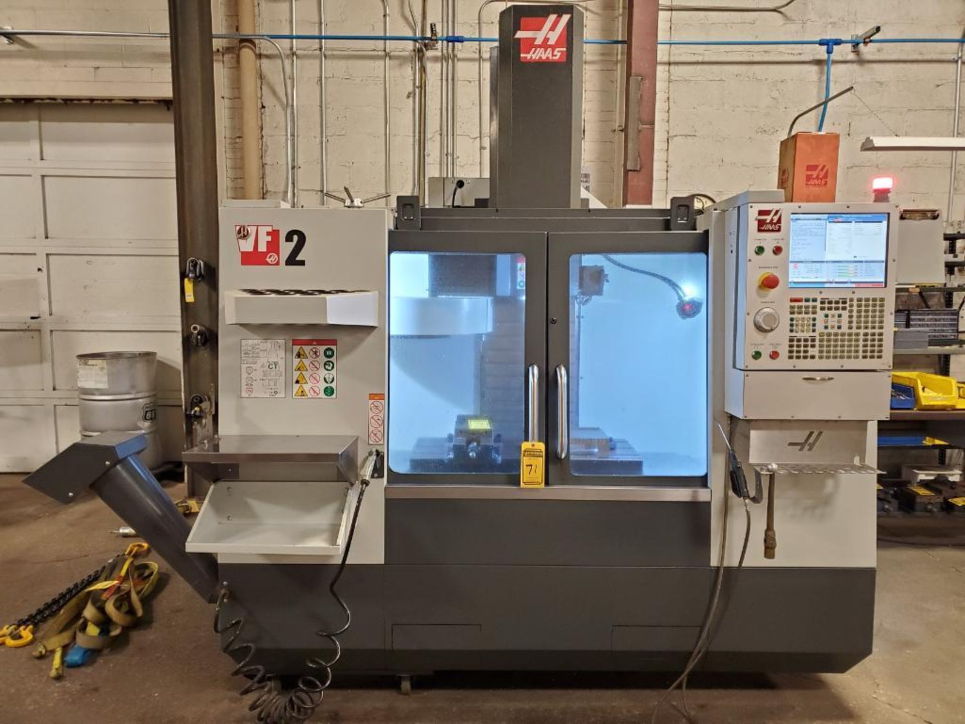 2018 Haas VF2 Vertical CNC Machining Center, s/n 1157725, CT/DIN ISO 40-Taper, 20-Station Tool Holde - Image 17 of 25