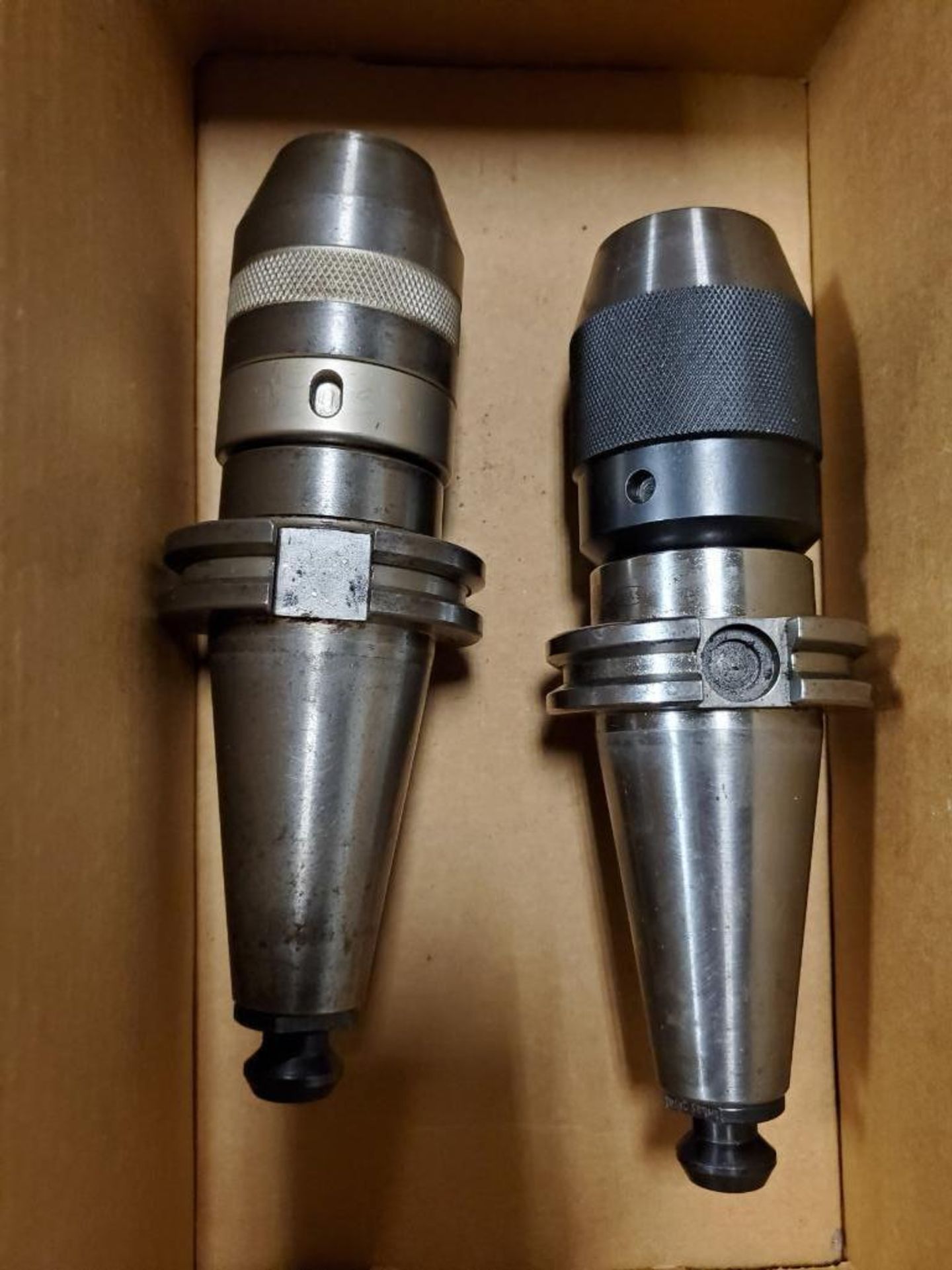 (2) Cat 40 Taper Live Tooling Speed Chucks